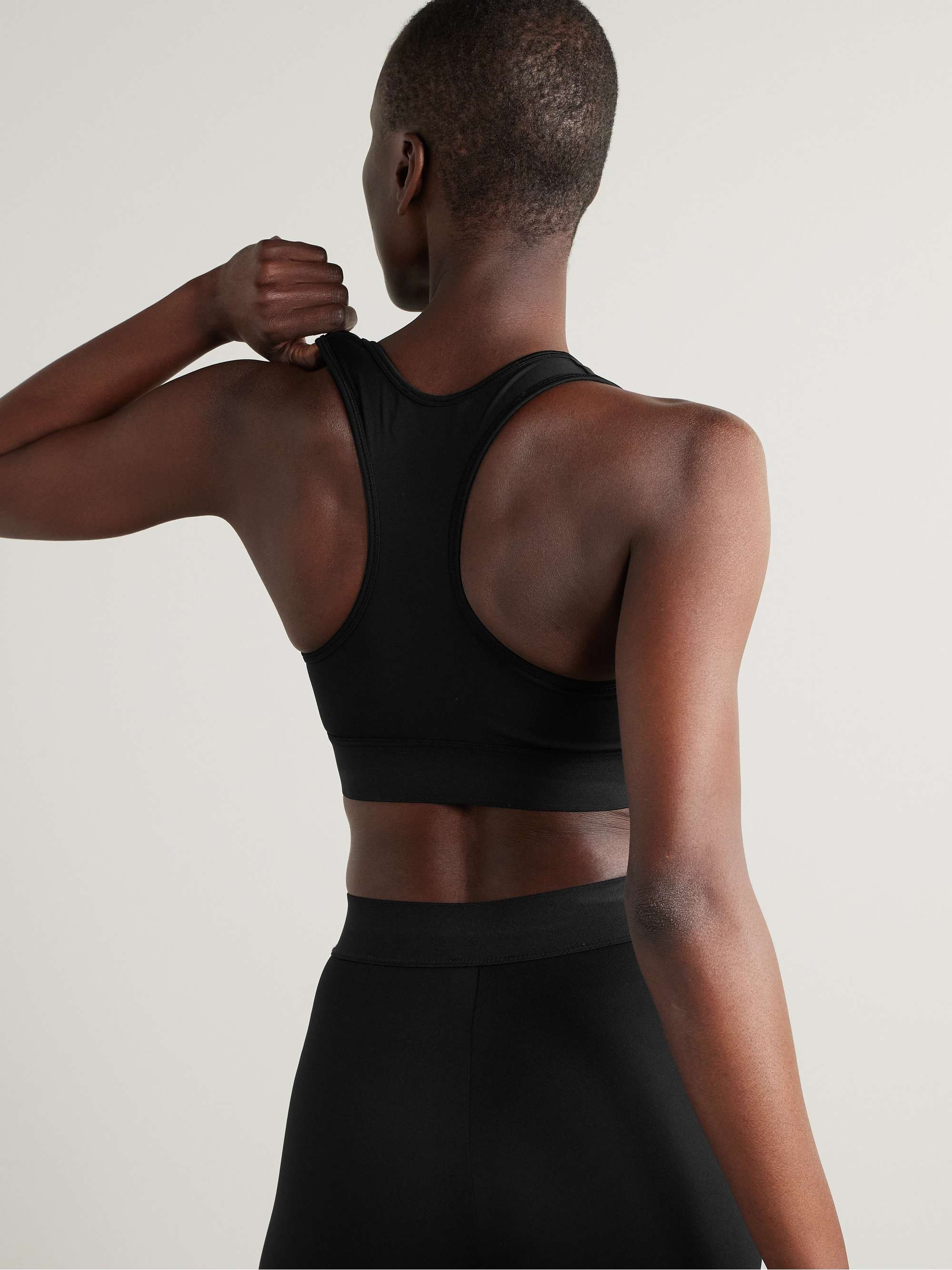 + RHW stretch-jersey sports bra view