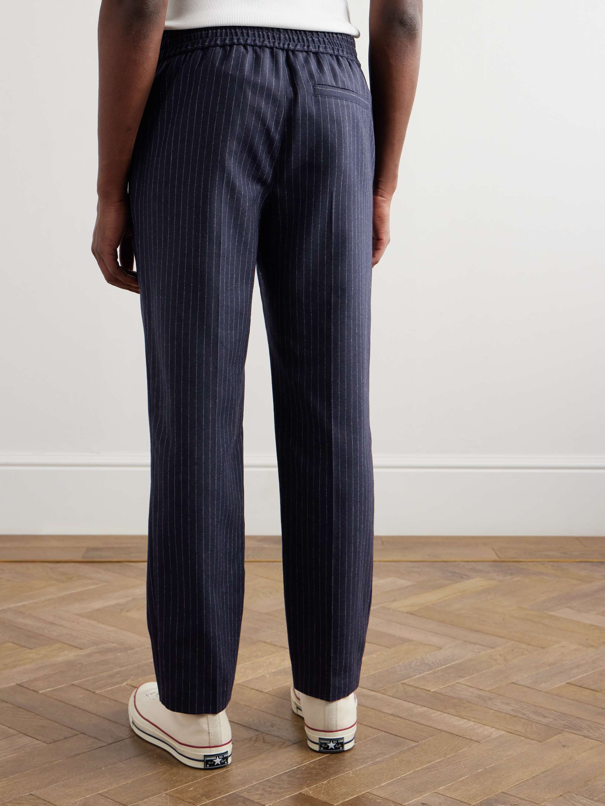 Pieter Straight-Leg Pinstriped Wool-Blend Trousers view