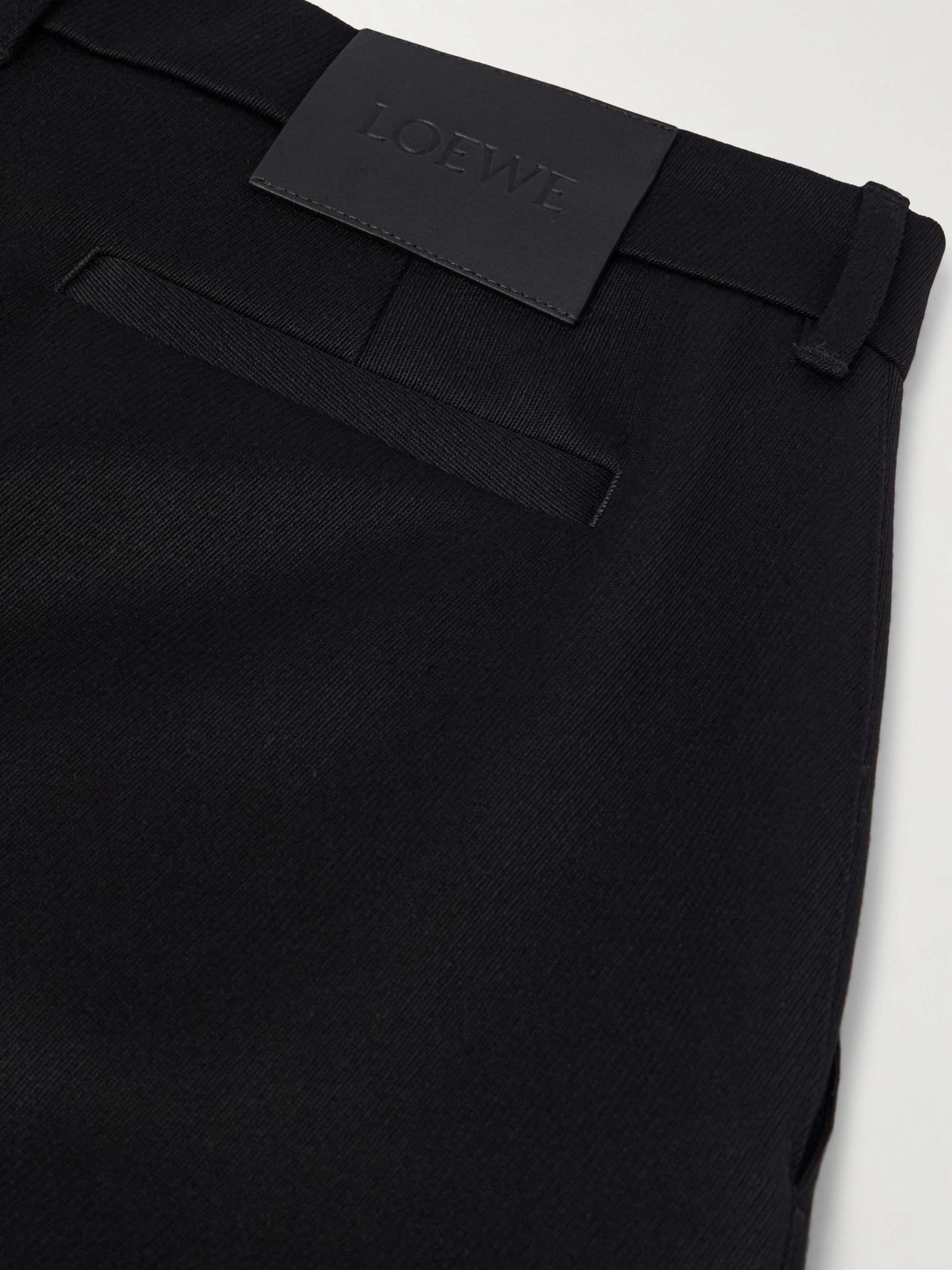 Straight-Leg Panelled Wool-Twill Cargo Trousers view