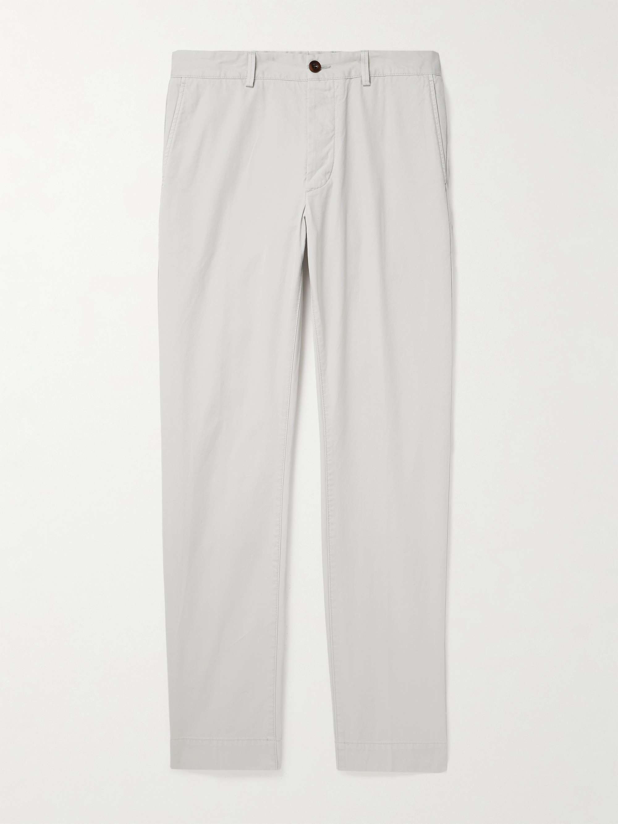 Field Straight-Leg Garment-Dyed Cotton-Twill Trousers view
