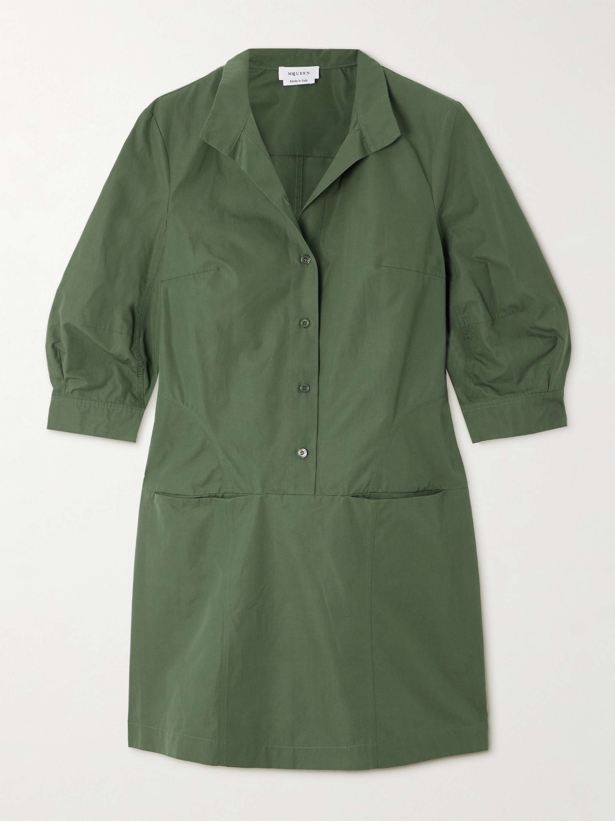 Cotton-poplin mini dress view