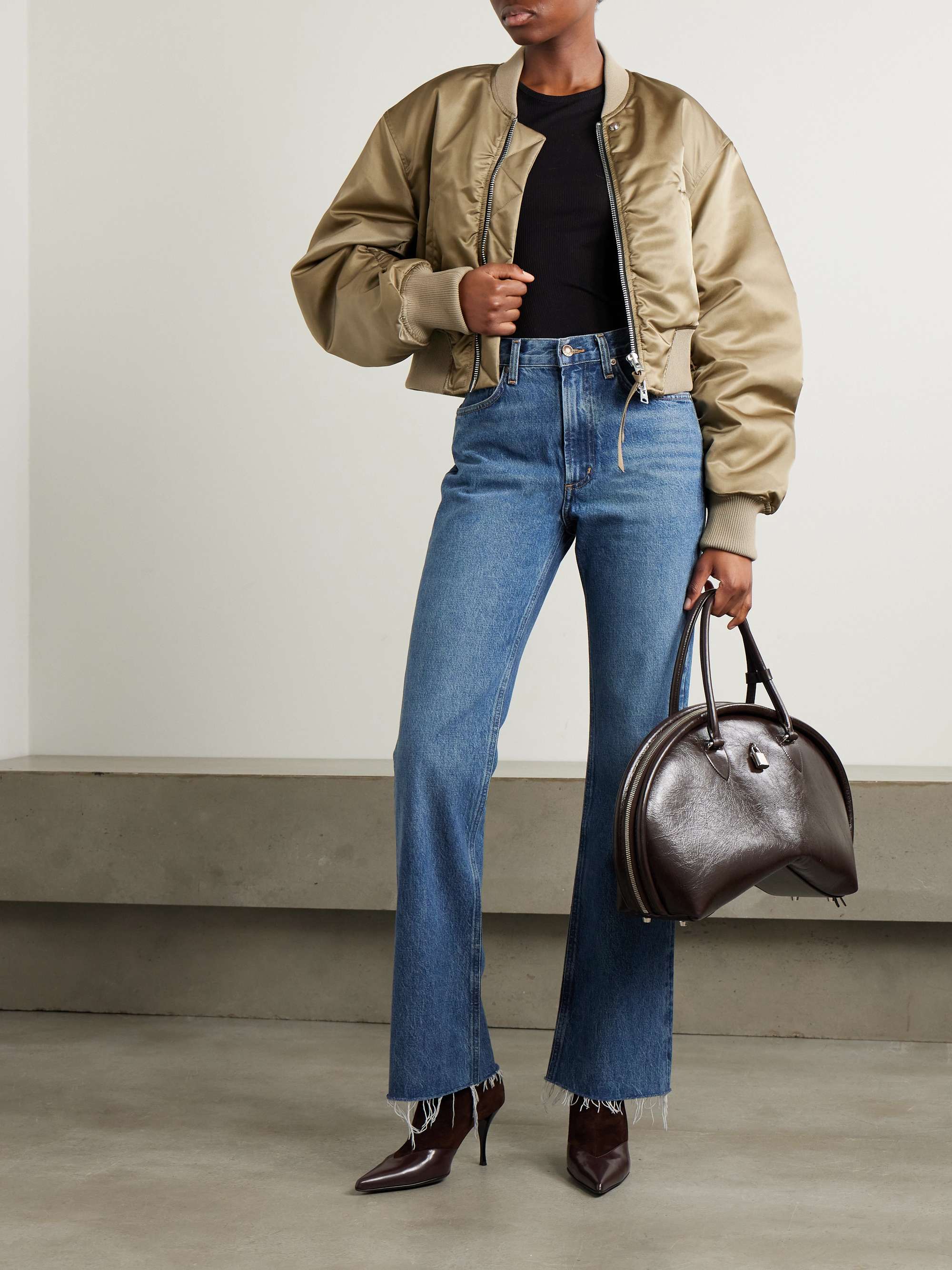 Leena high-rise bootcut jeans view