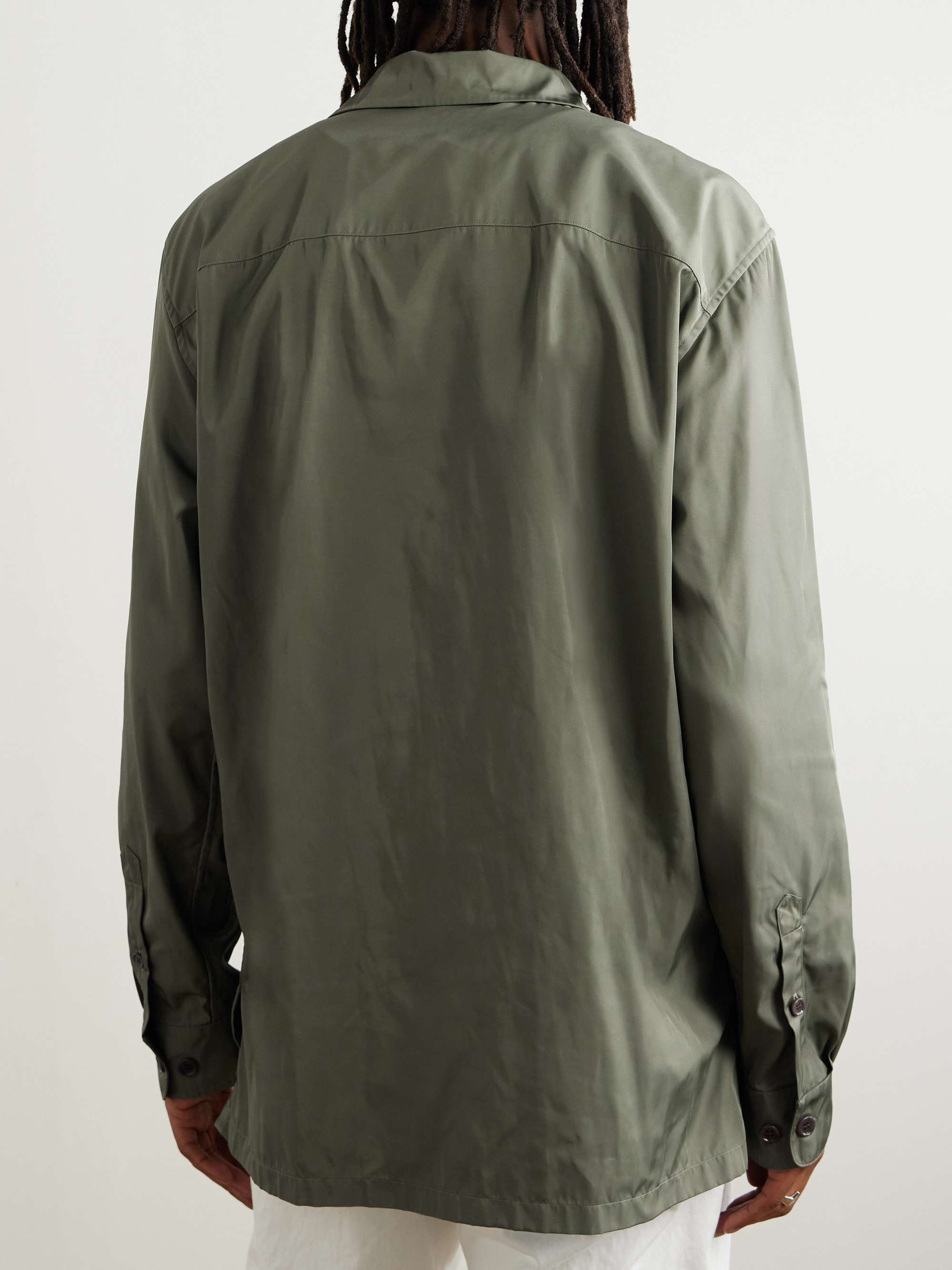 Camp-Collar Shell Shirt view