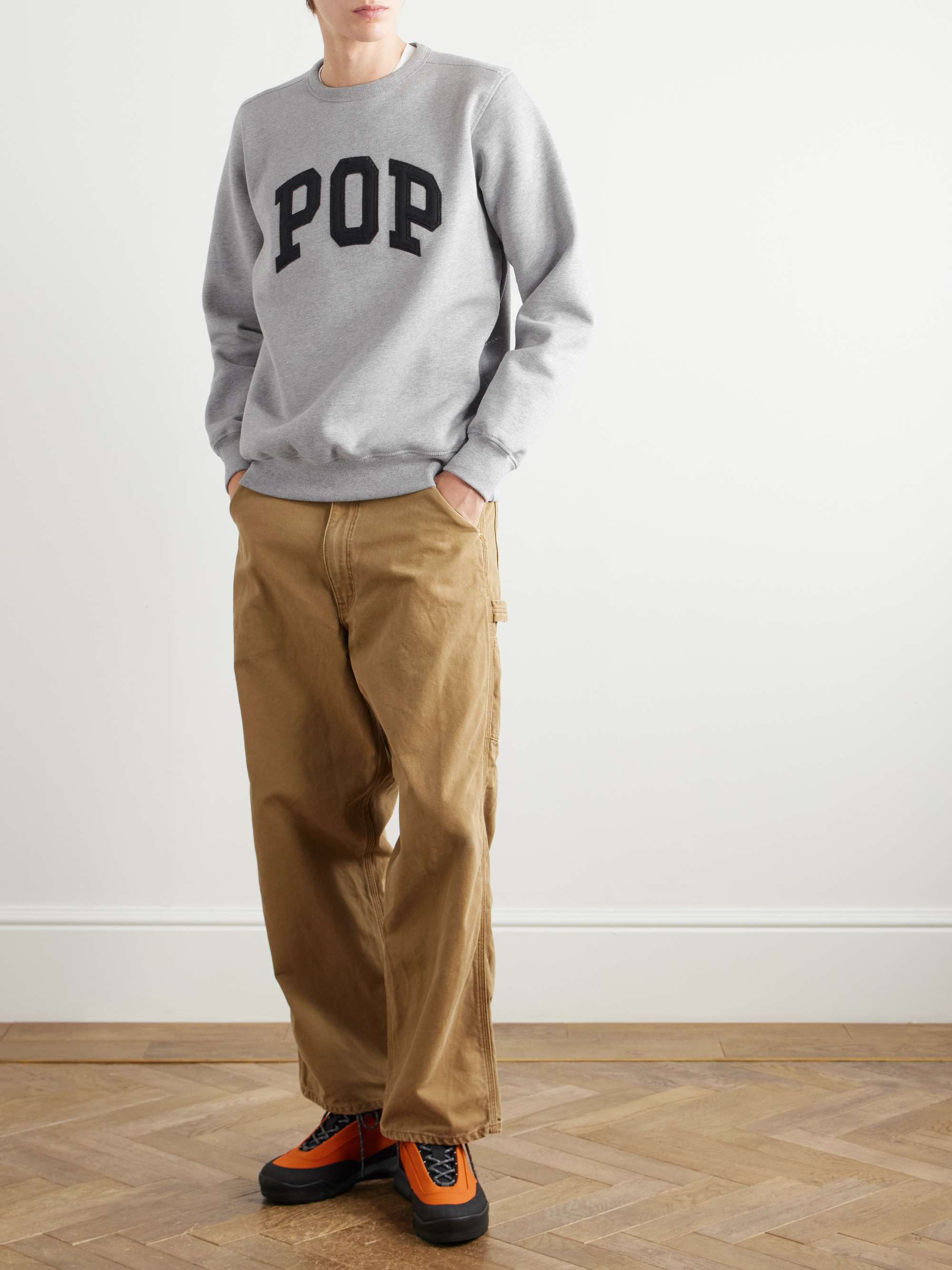 Arch Logo-Appliquéd Cotton-Blend Jersey Sweatshirt view