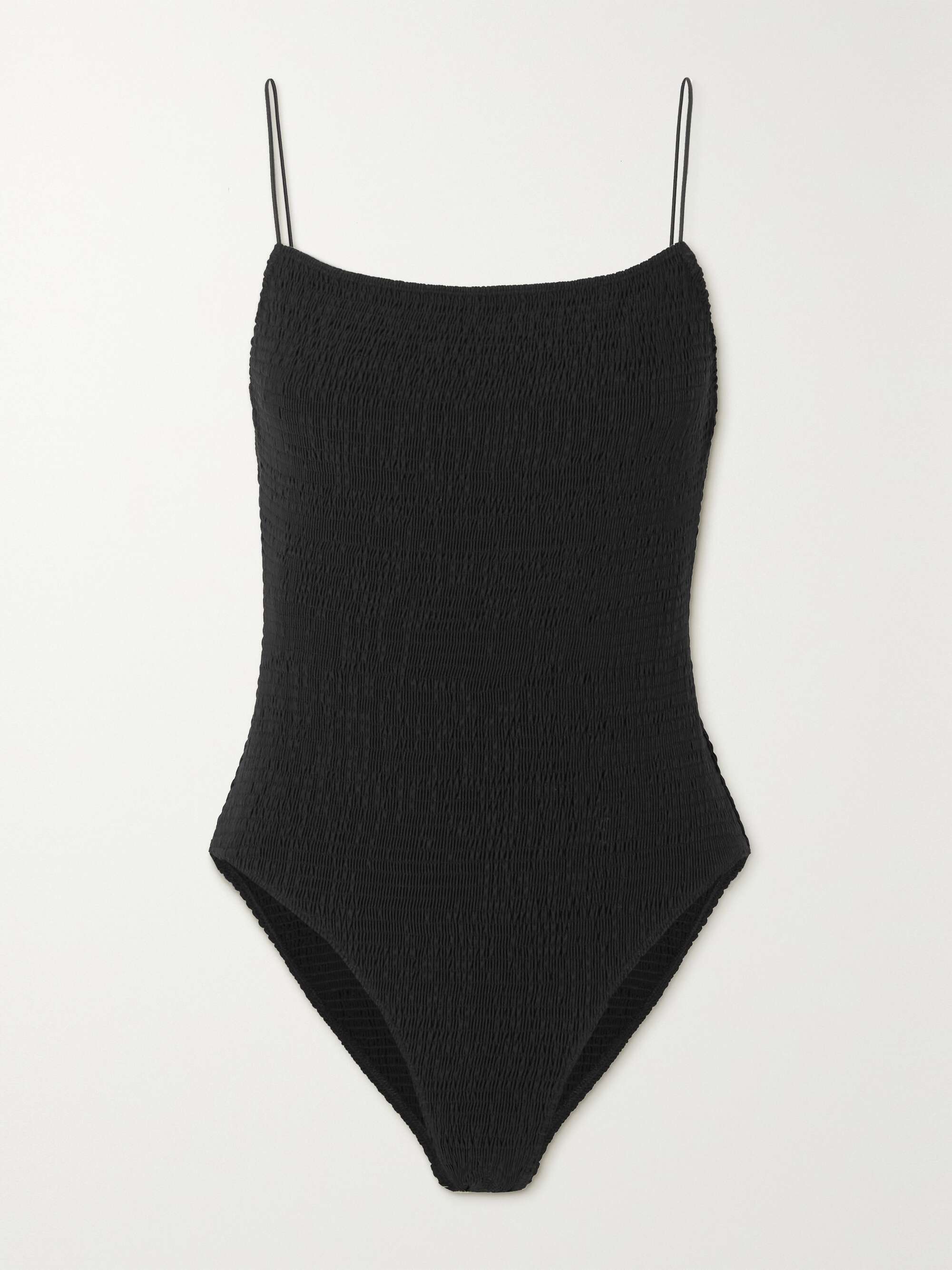+ NET SUSTAIN open-back stretch recycled-seersucker swimsuit view