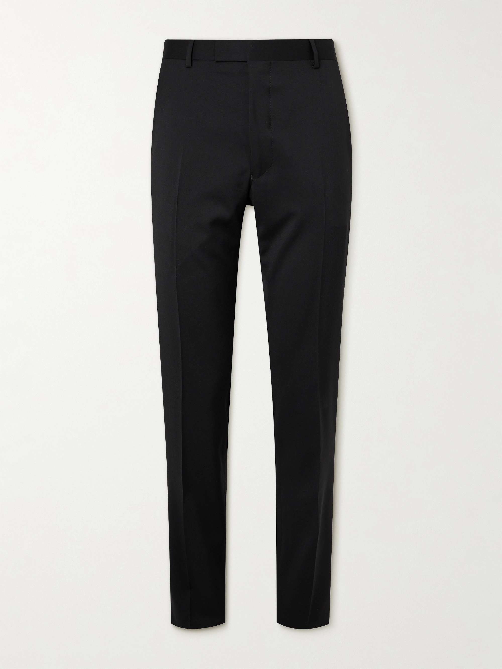 Slim-Fit Wool Tuxedo Trousers view