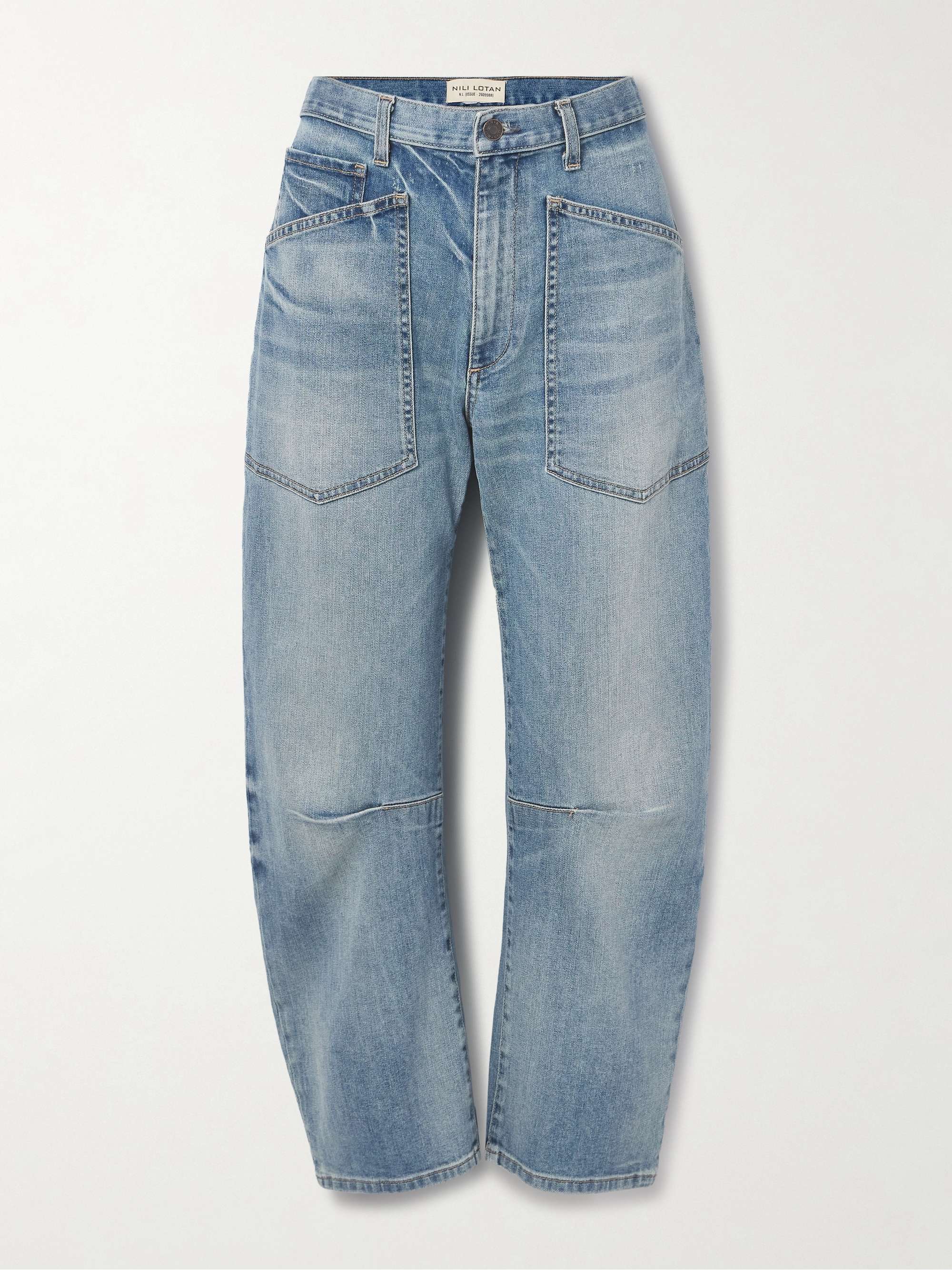 Shon high-rise tapered jeans view