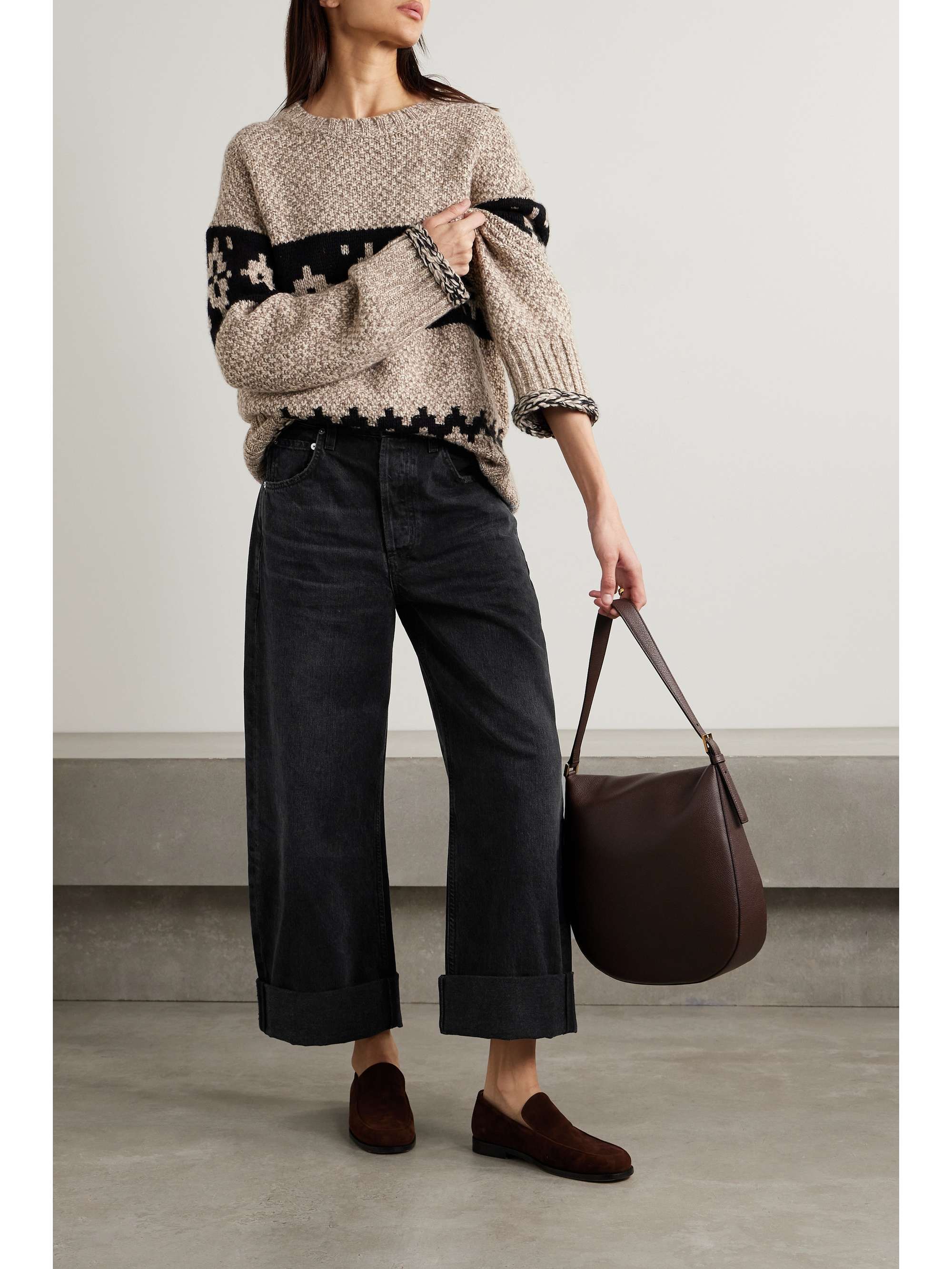 + NET SUSTAIN Ayla wide-leg organic jeans view