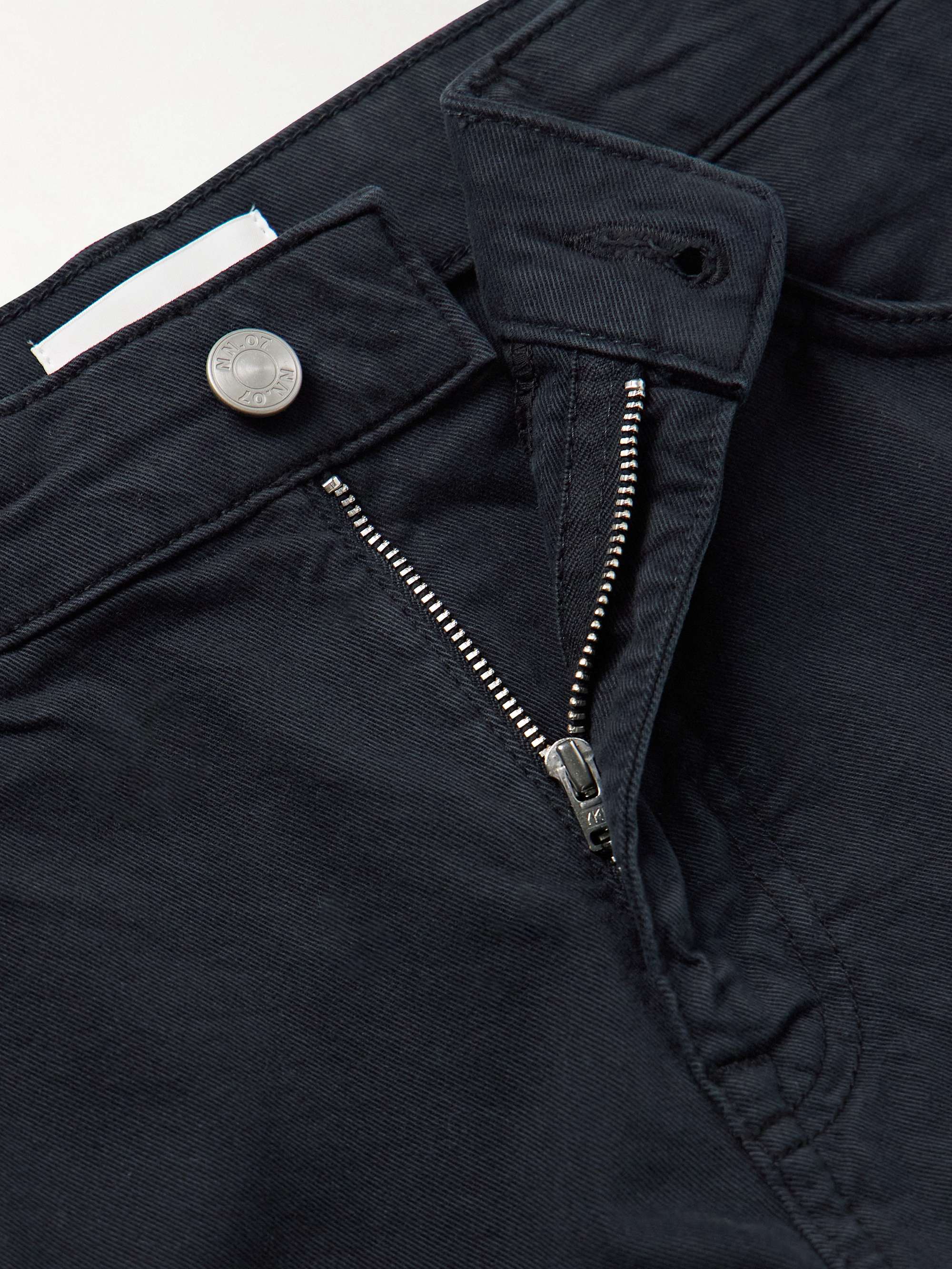 Tony 1923 Slim-Fit Garment-Dyed Organic Cotton-Blend Twill Trousers view
