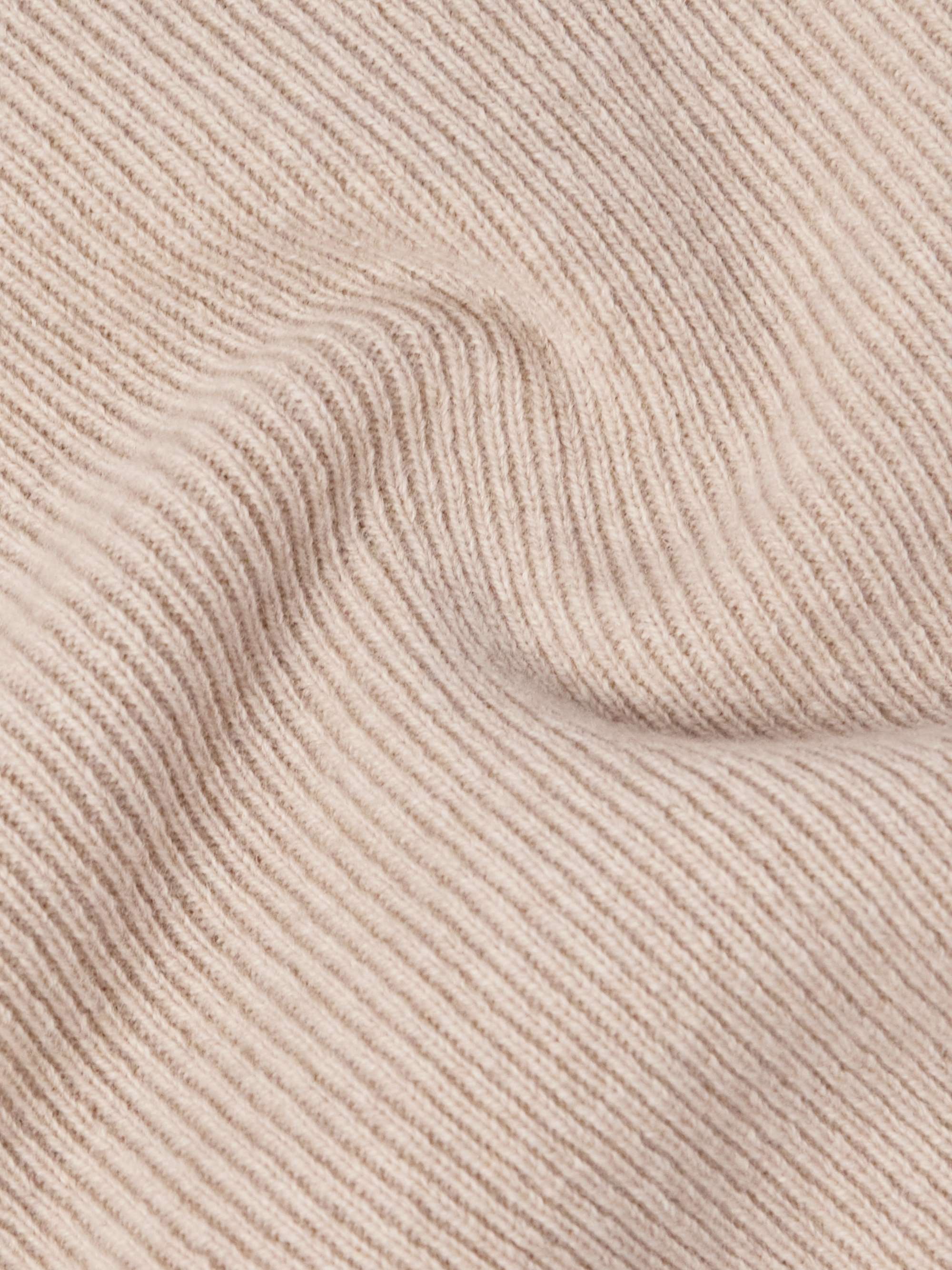 Ribbed Merino Wool and Cashmere-Blend Rollneck Sweater view