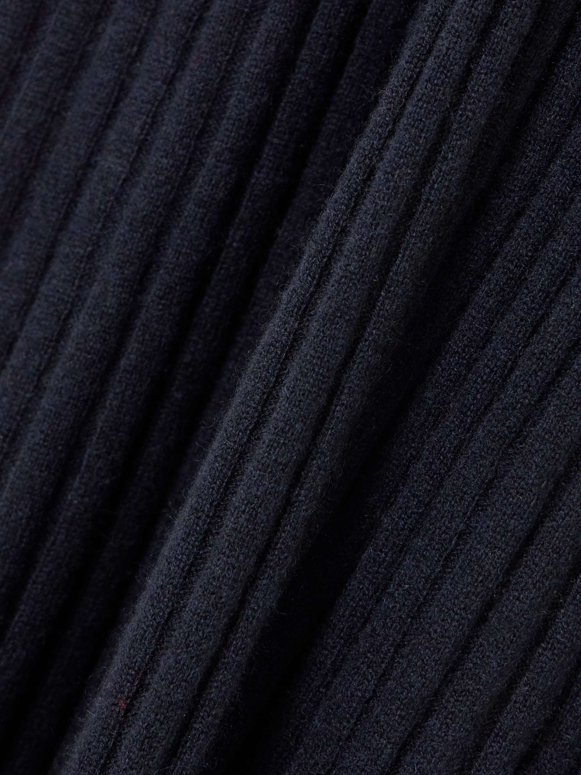 Ribbed cashmere midi dress view