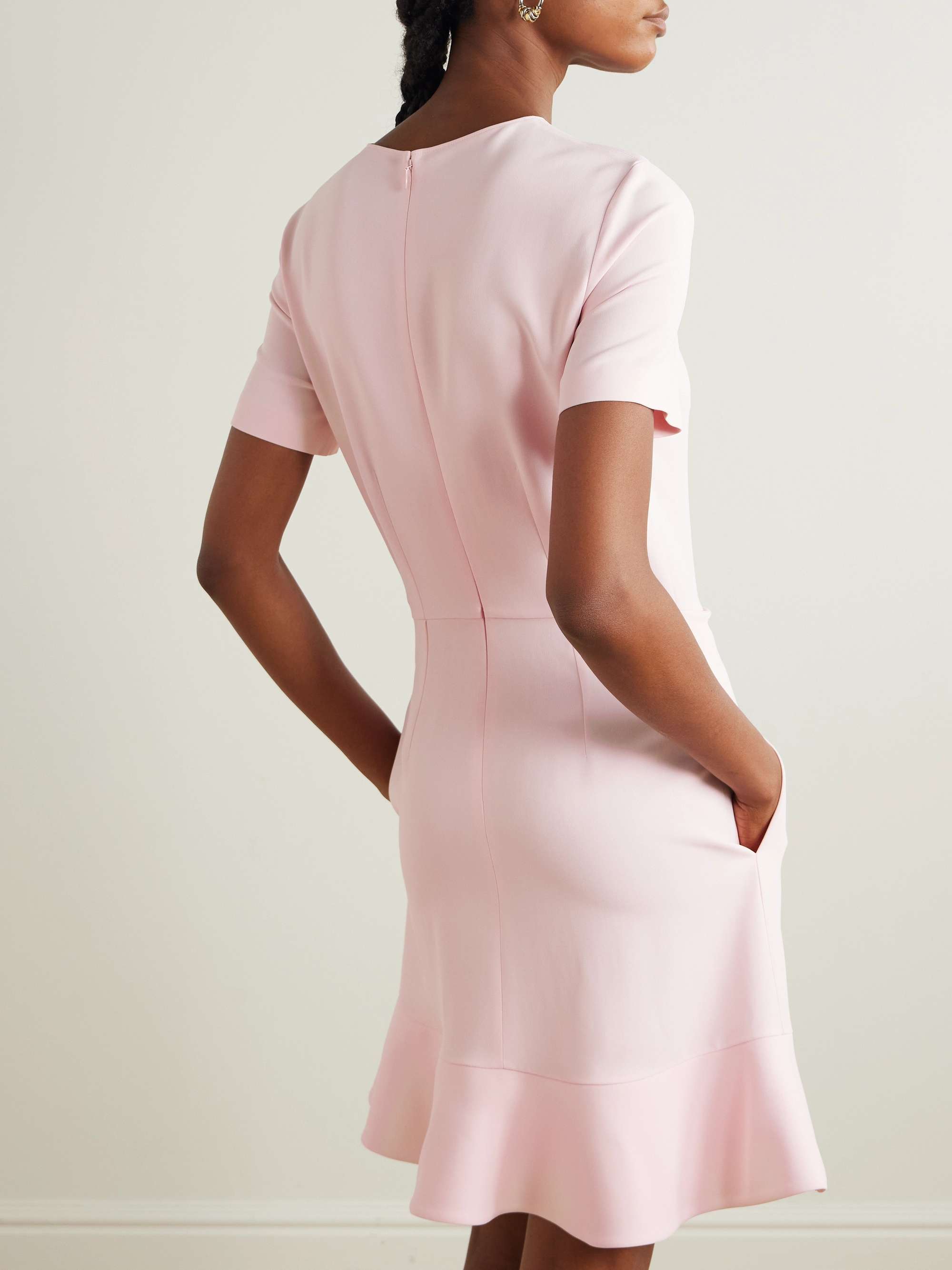 Ruffled cady mini dress view