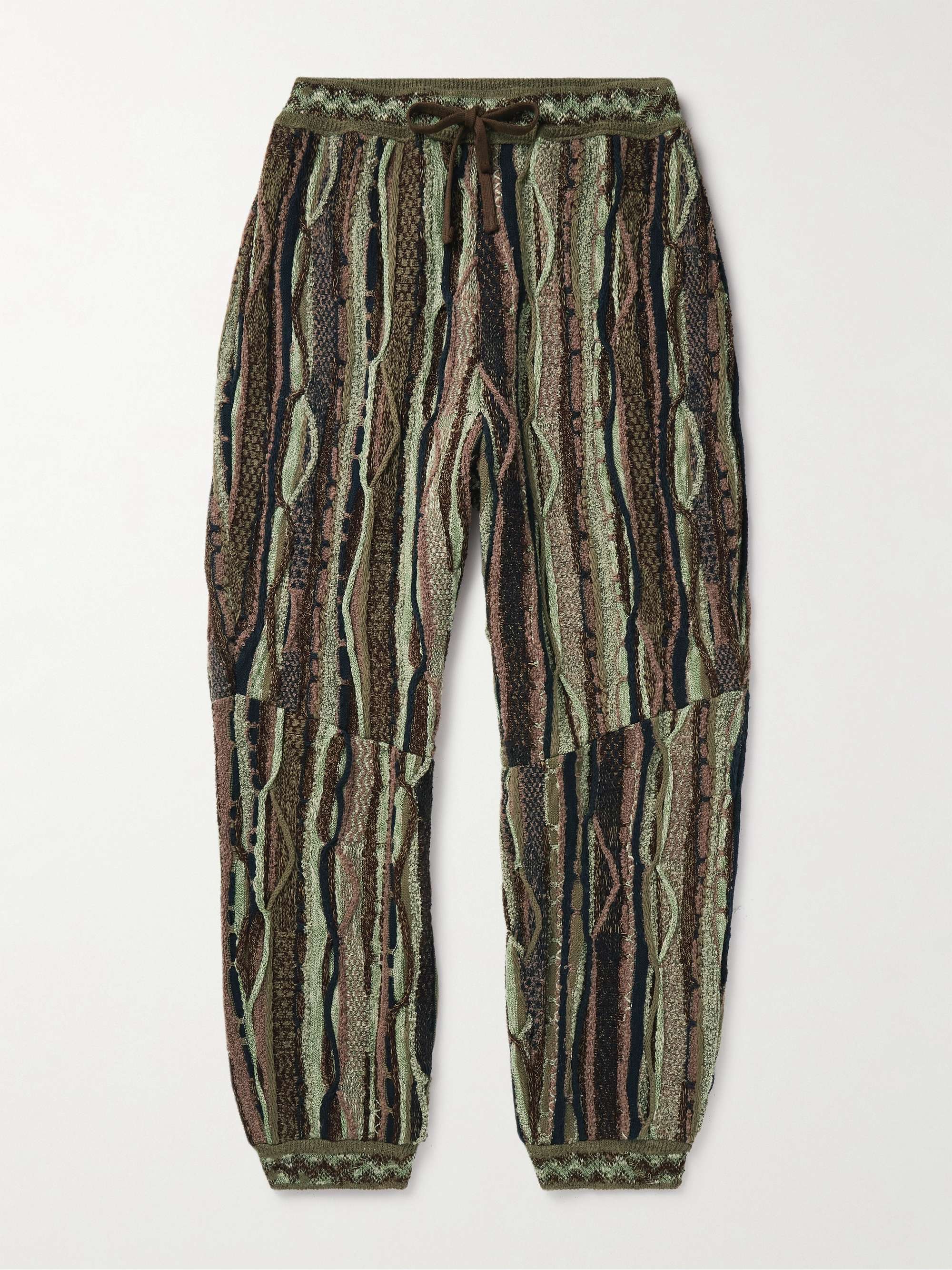 Gaudy Tapered Intarsia Bouclé Sweatpants view