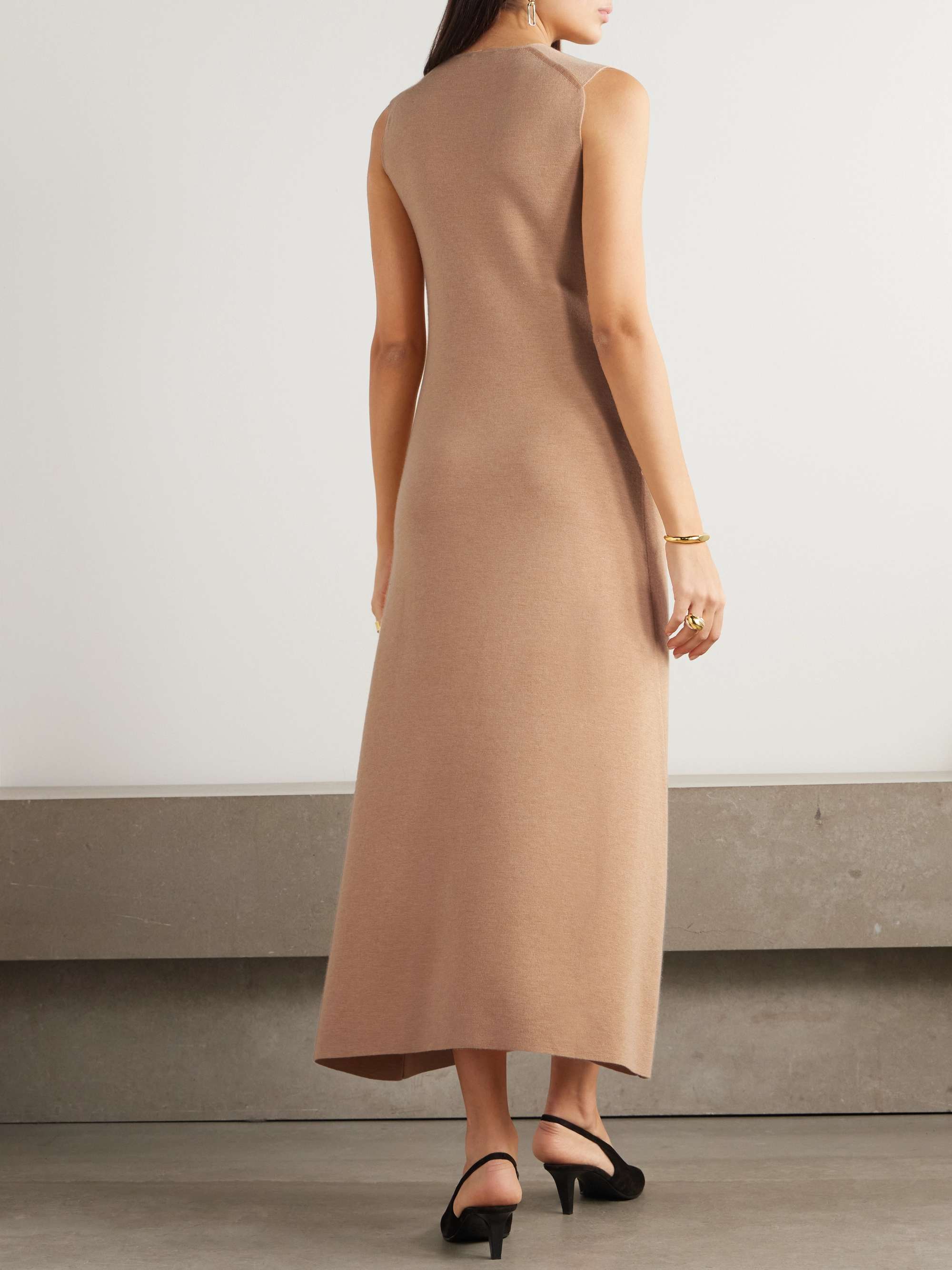 Cashmere and silk-blend maxi dress view