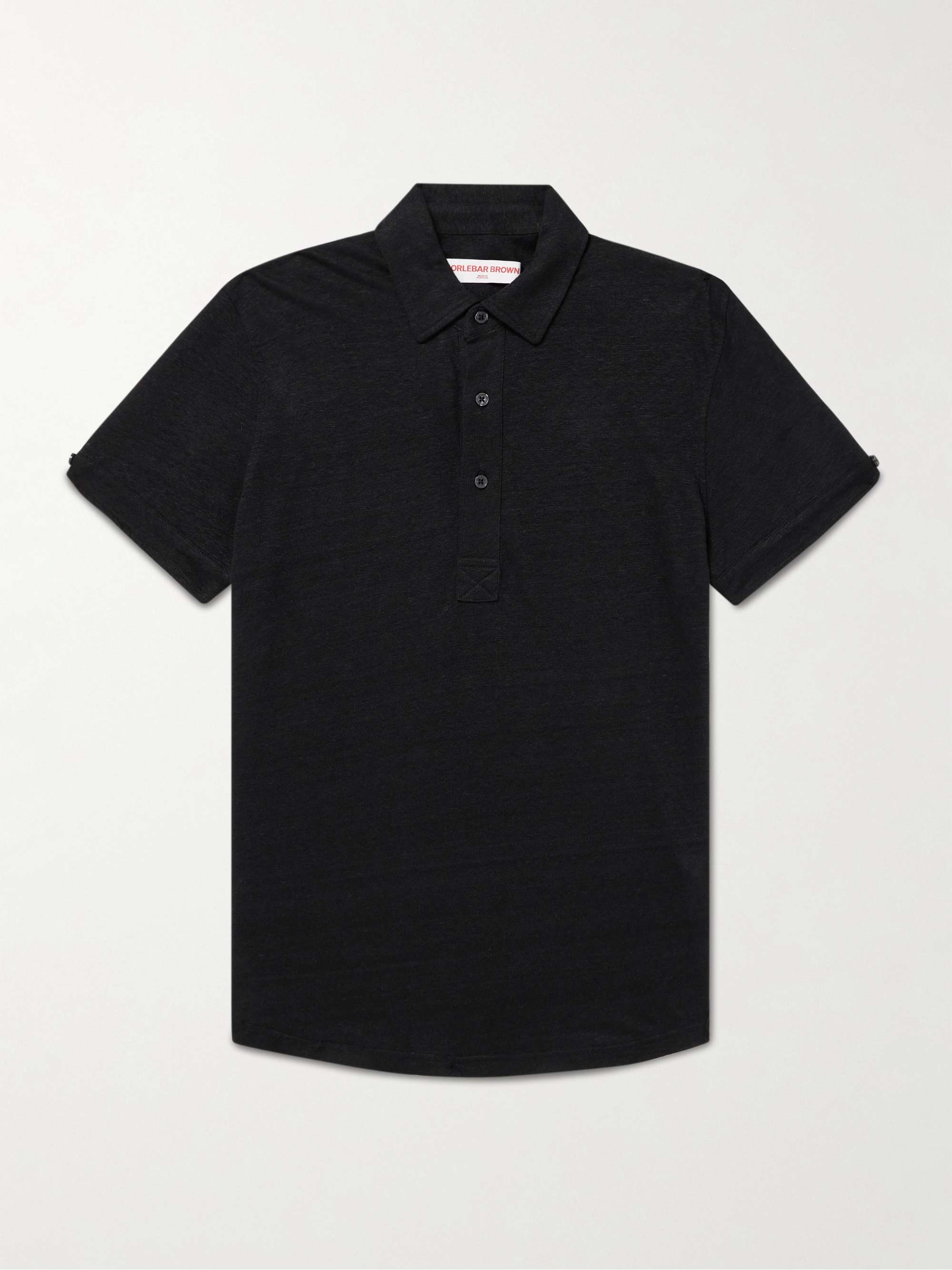 Sebastian Slim-Fit Linen-Jersey Polo Shirt view