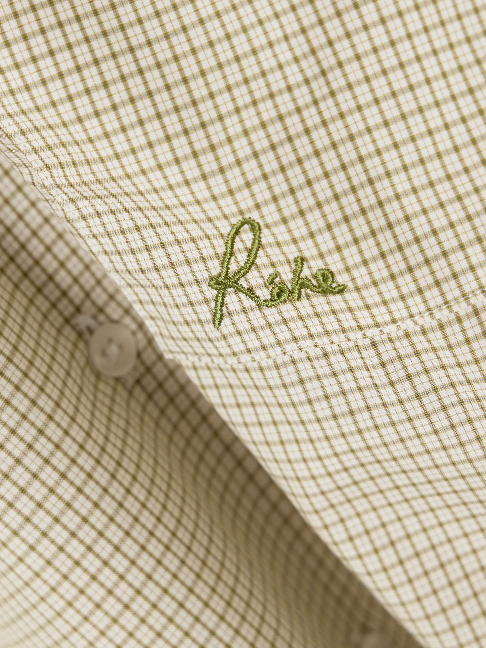 Checked cotton-poplin shirt view