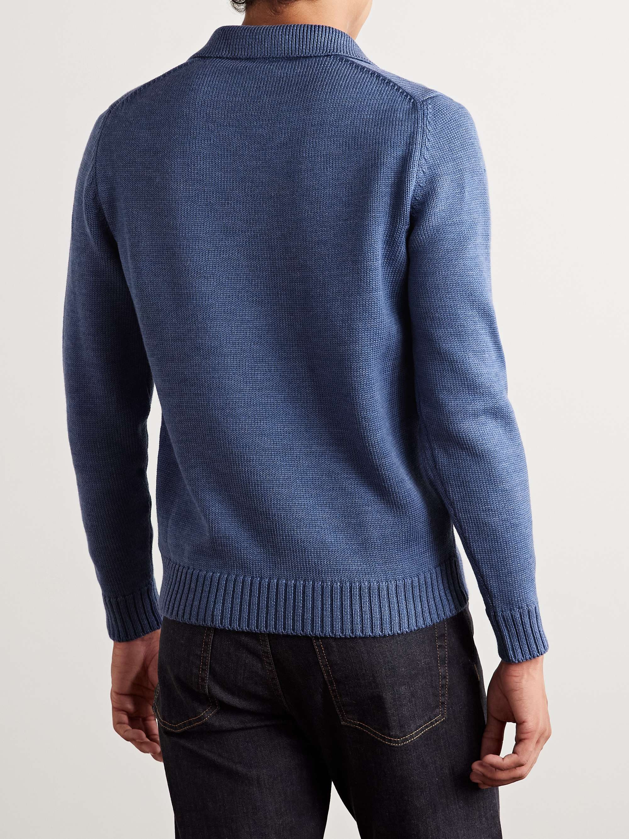 Zanone Giro Virgin Wool Polo Shirt view
