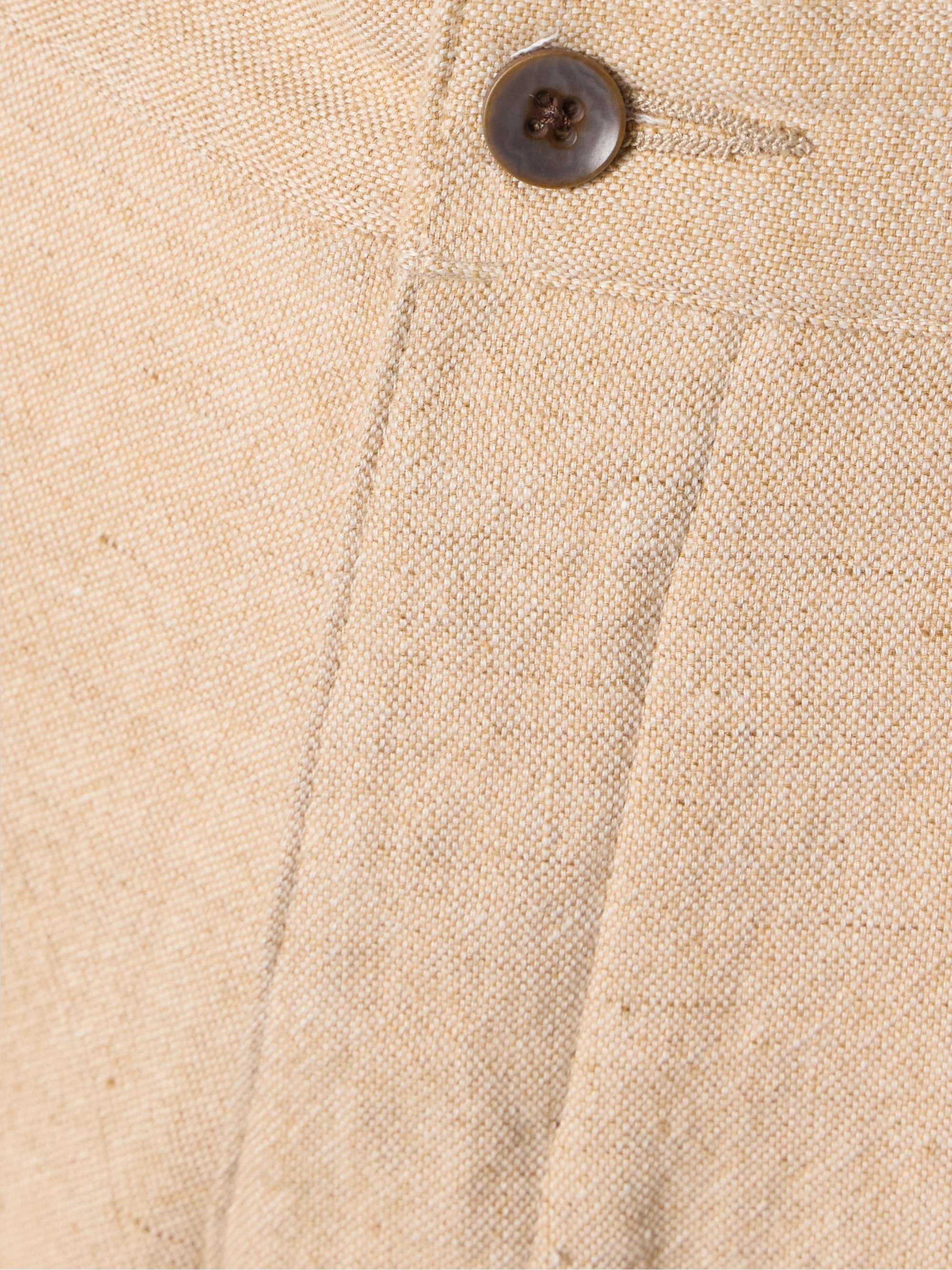 Linen, wool, silk and cashmere-blend wide-leg pants view