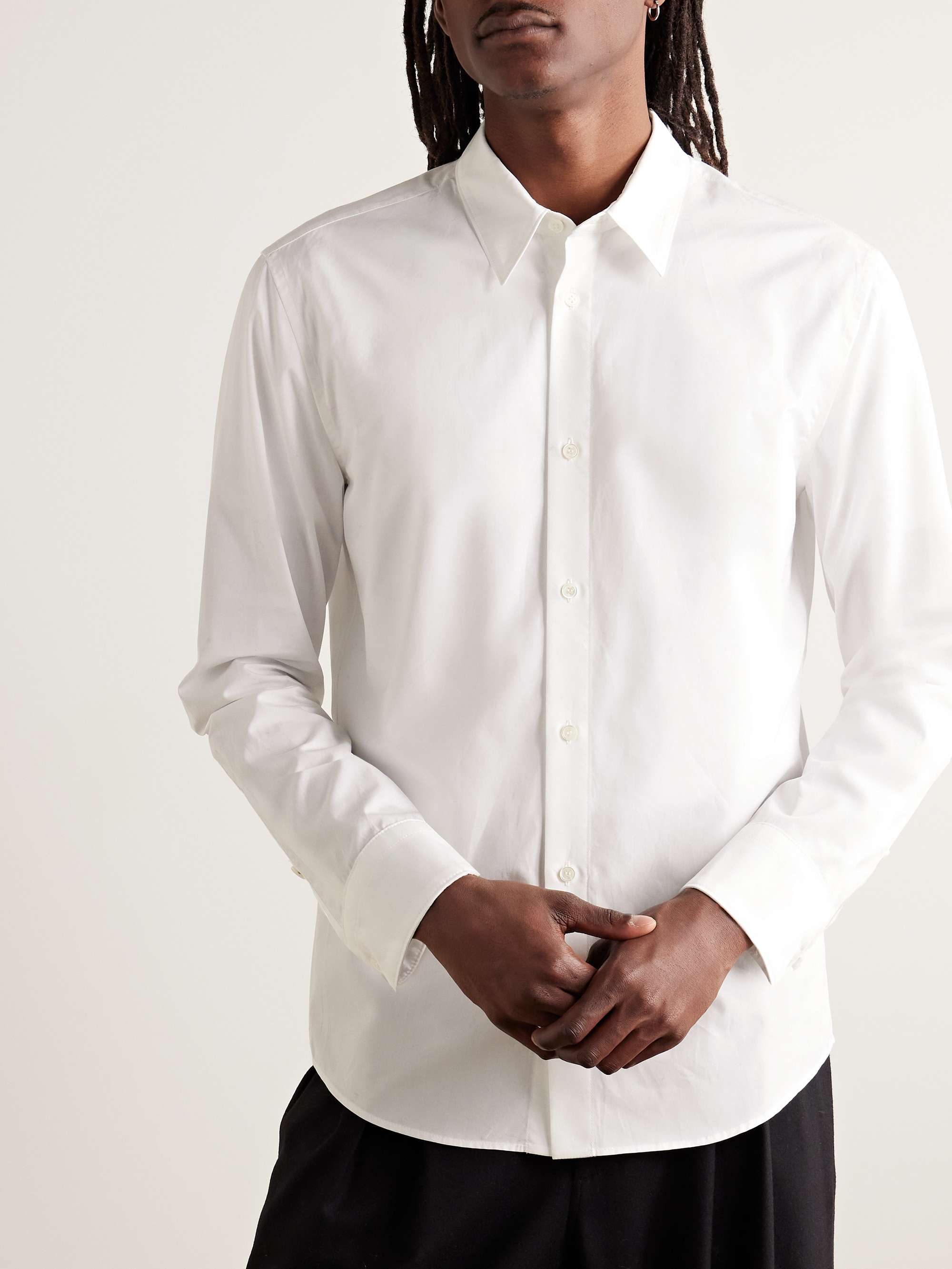 Quevedo Slim-Fit Cotton-Poplin Shirt view