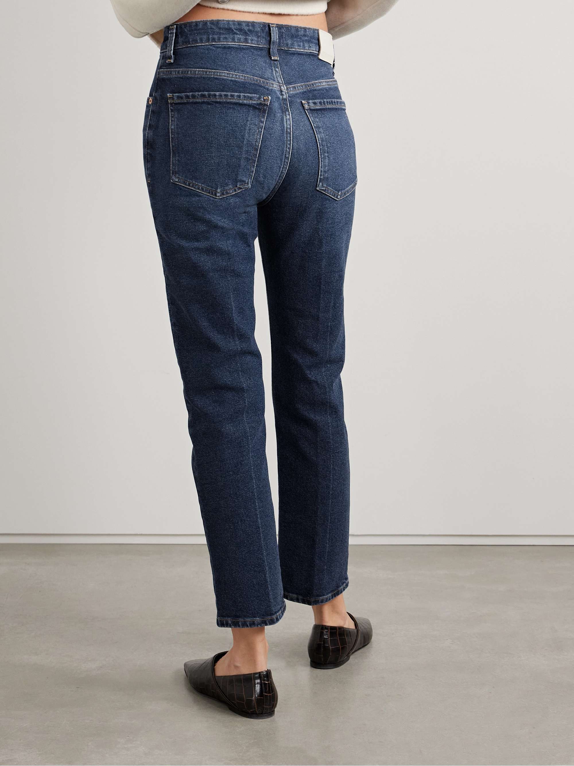 Zurie Ankle cropped high-rise straight-leg jeans view