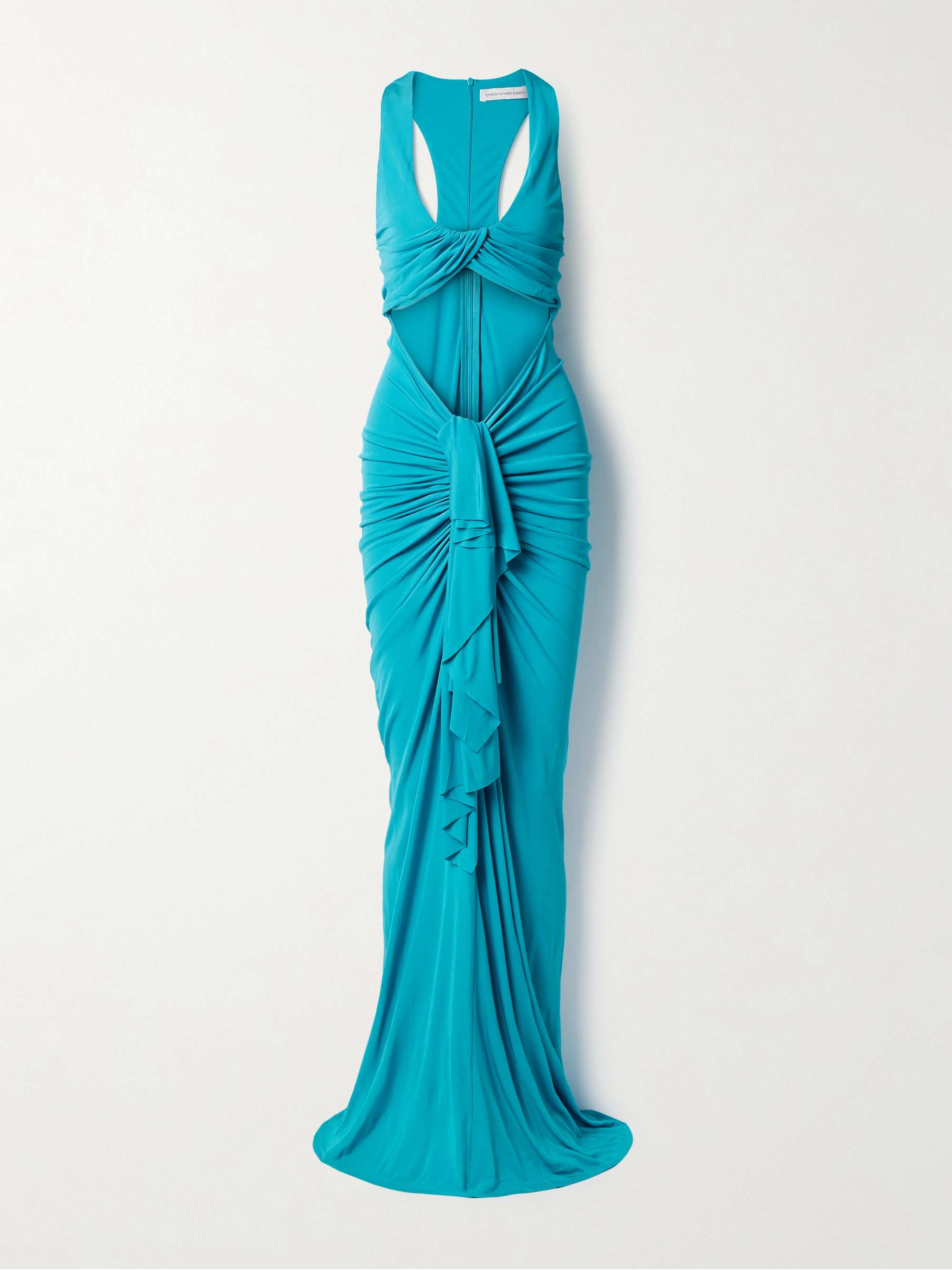 Vivenda cutout draped jersey maxi dress view