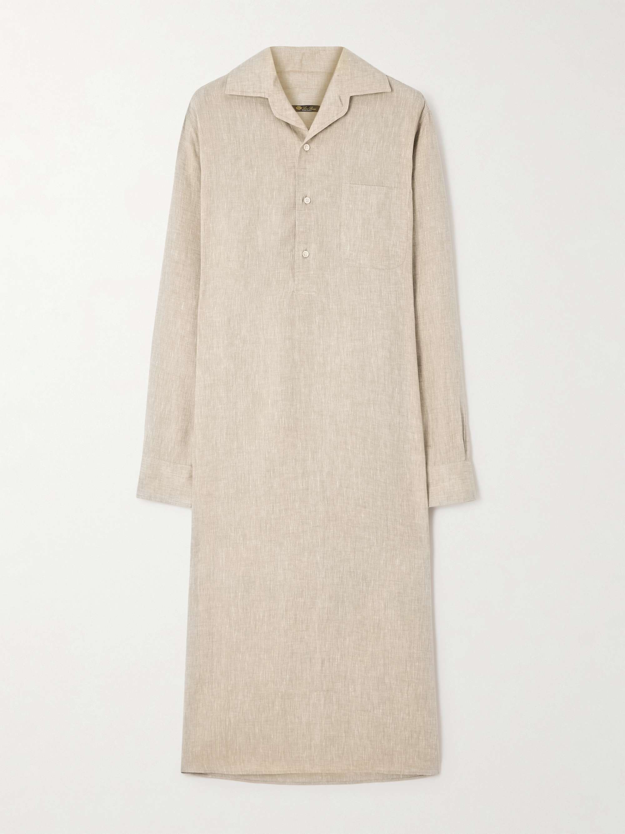 Lora linen midi dress view