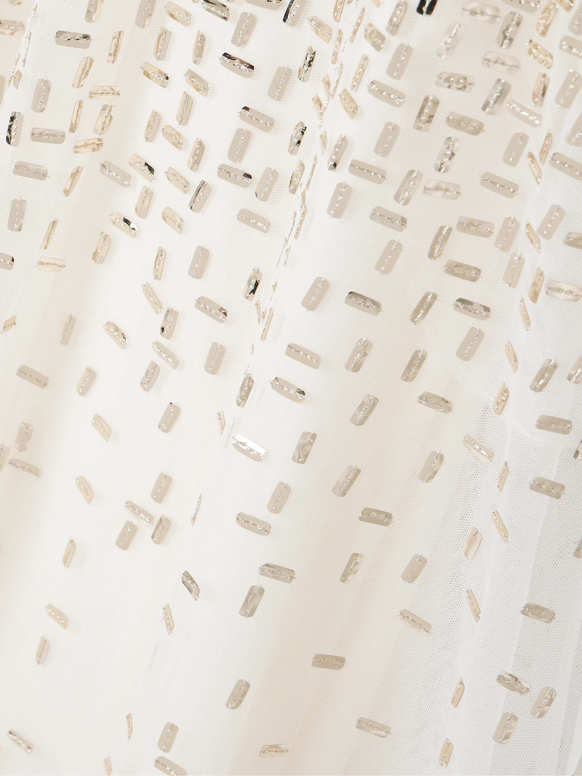 Sequin-embellished tulle gown view
