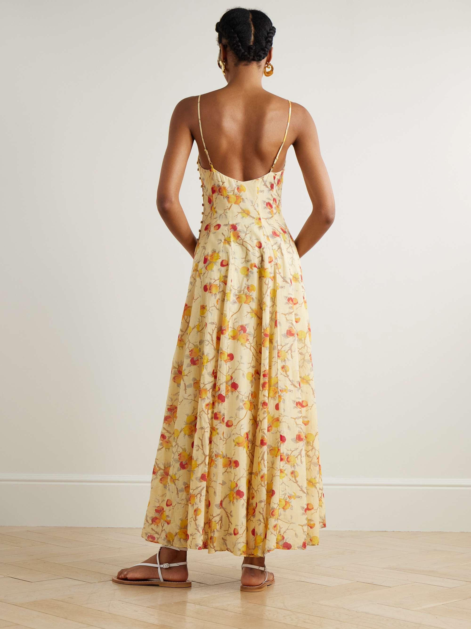 Paloma printed cotton-blend voile maxi dress view