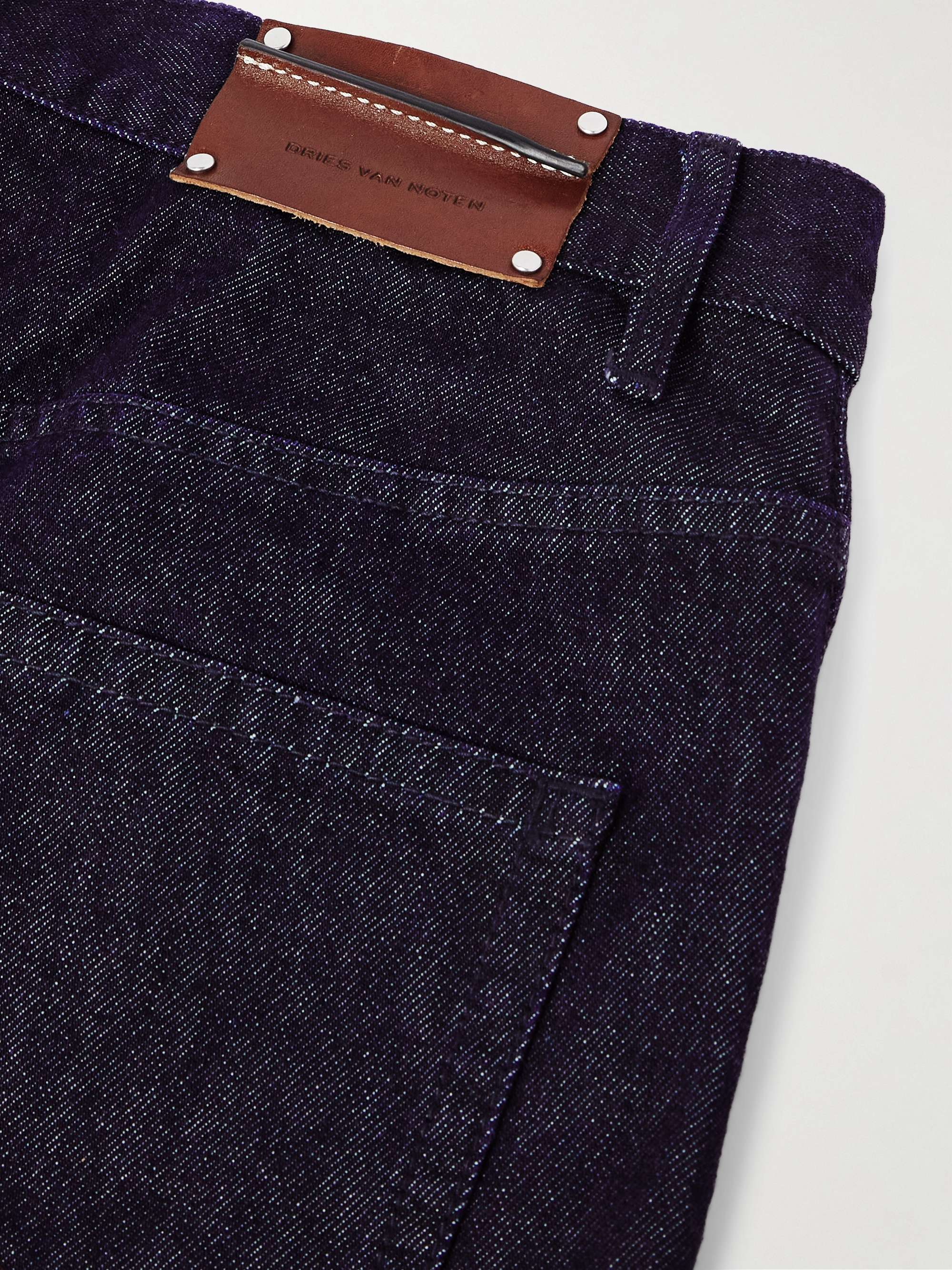 Embroidered Straight-Leg Jeans view