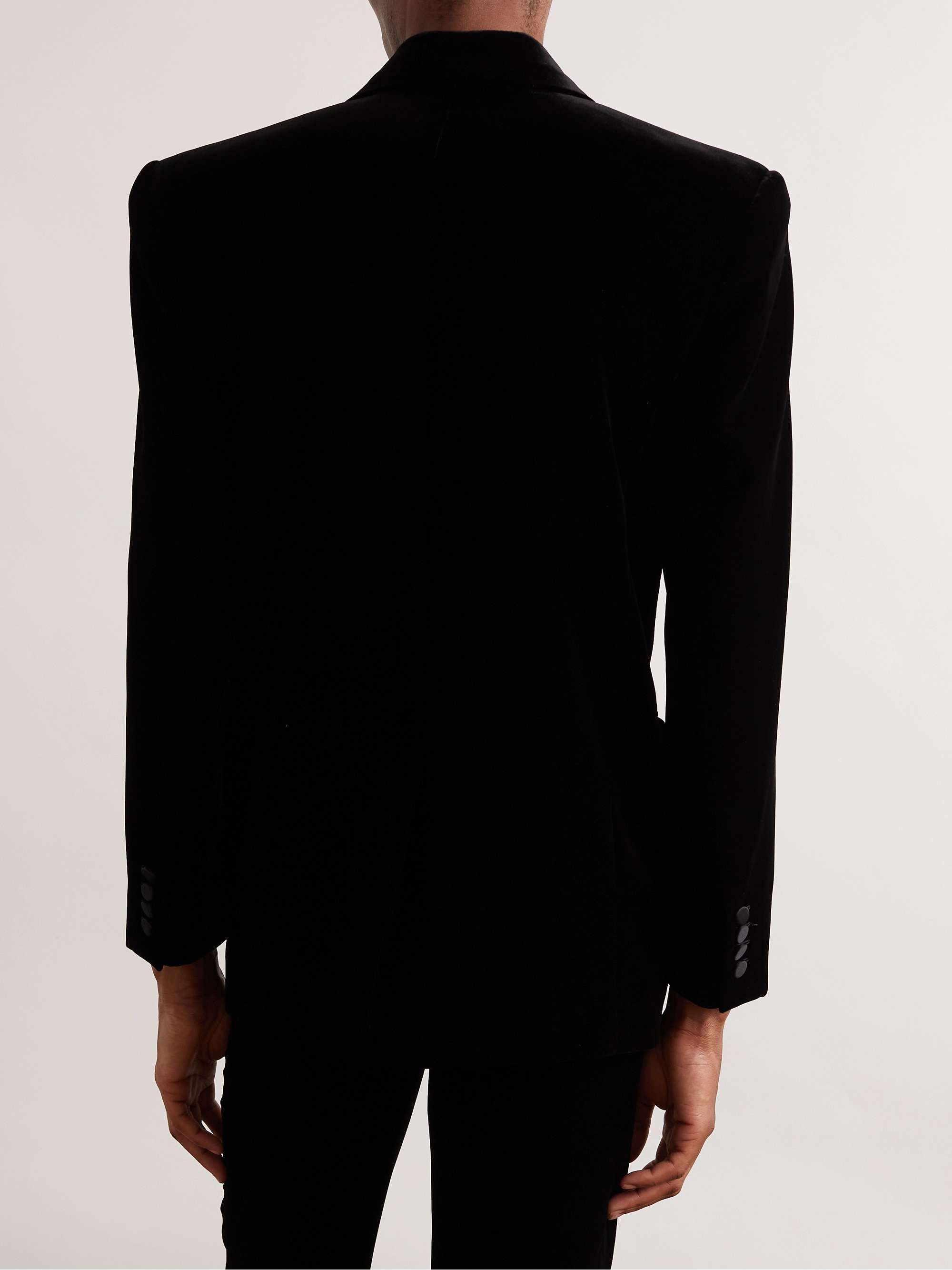 Double-Breasted Velvet Suit Jacket view