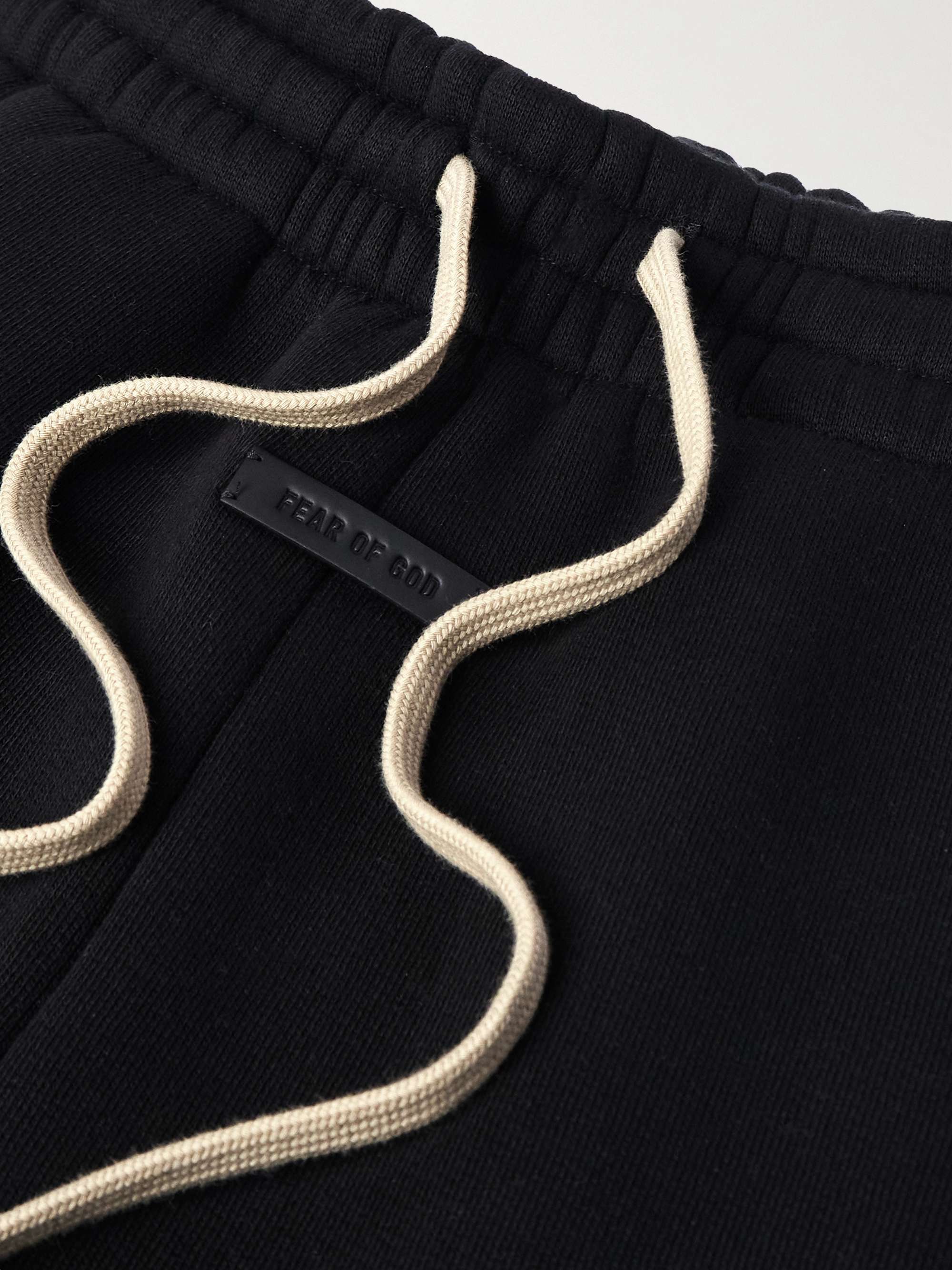 Straight-Leg Cotton-Blend Jersey Sweatpants view