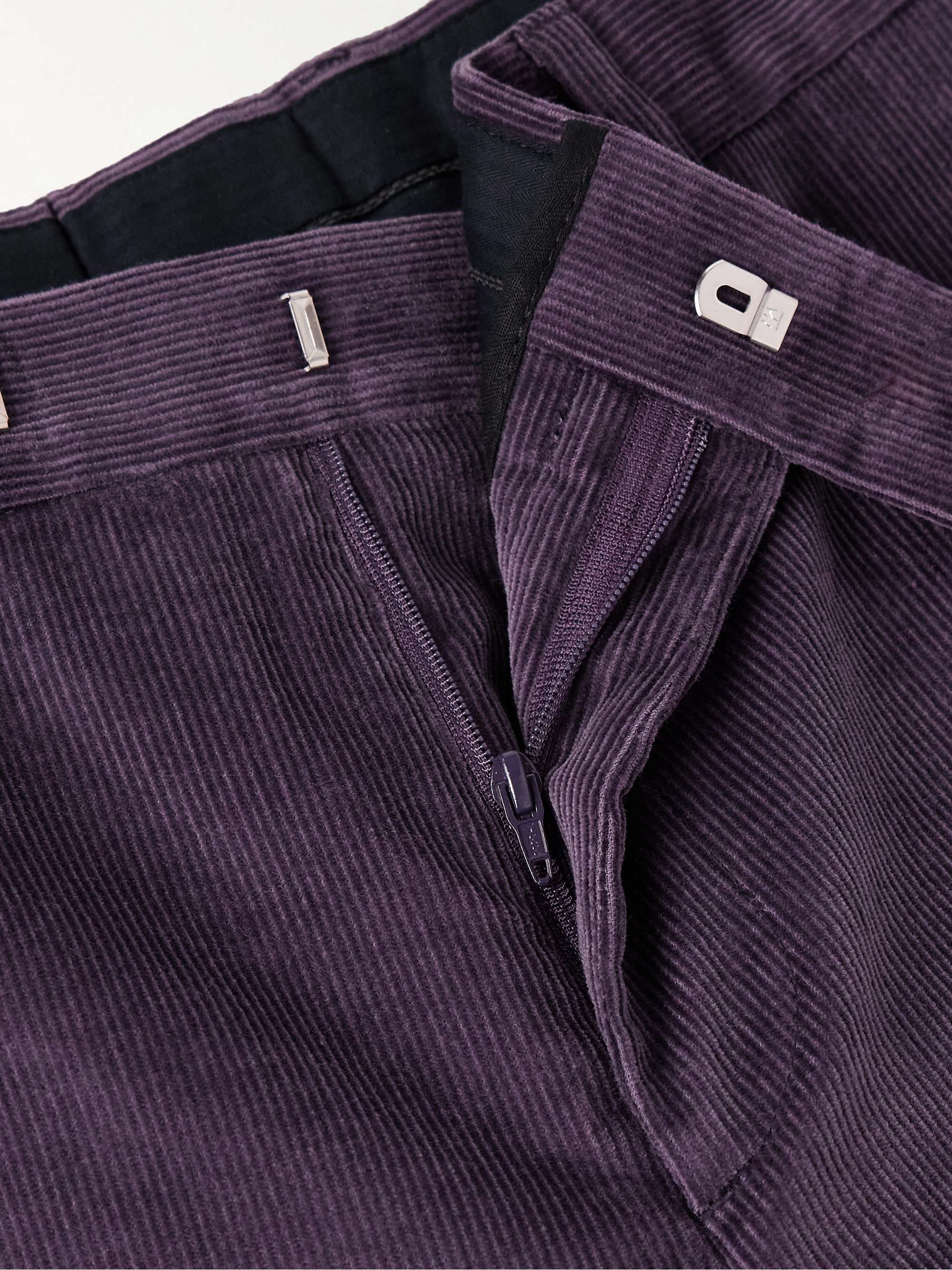 Slim-Fit Stretch-Cotton Corduroy Suit Trousers view