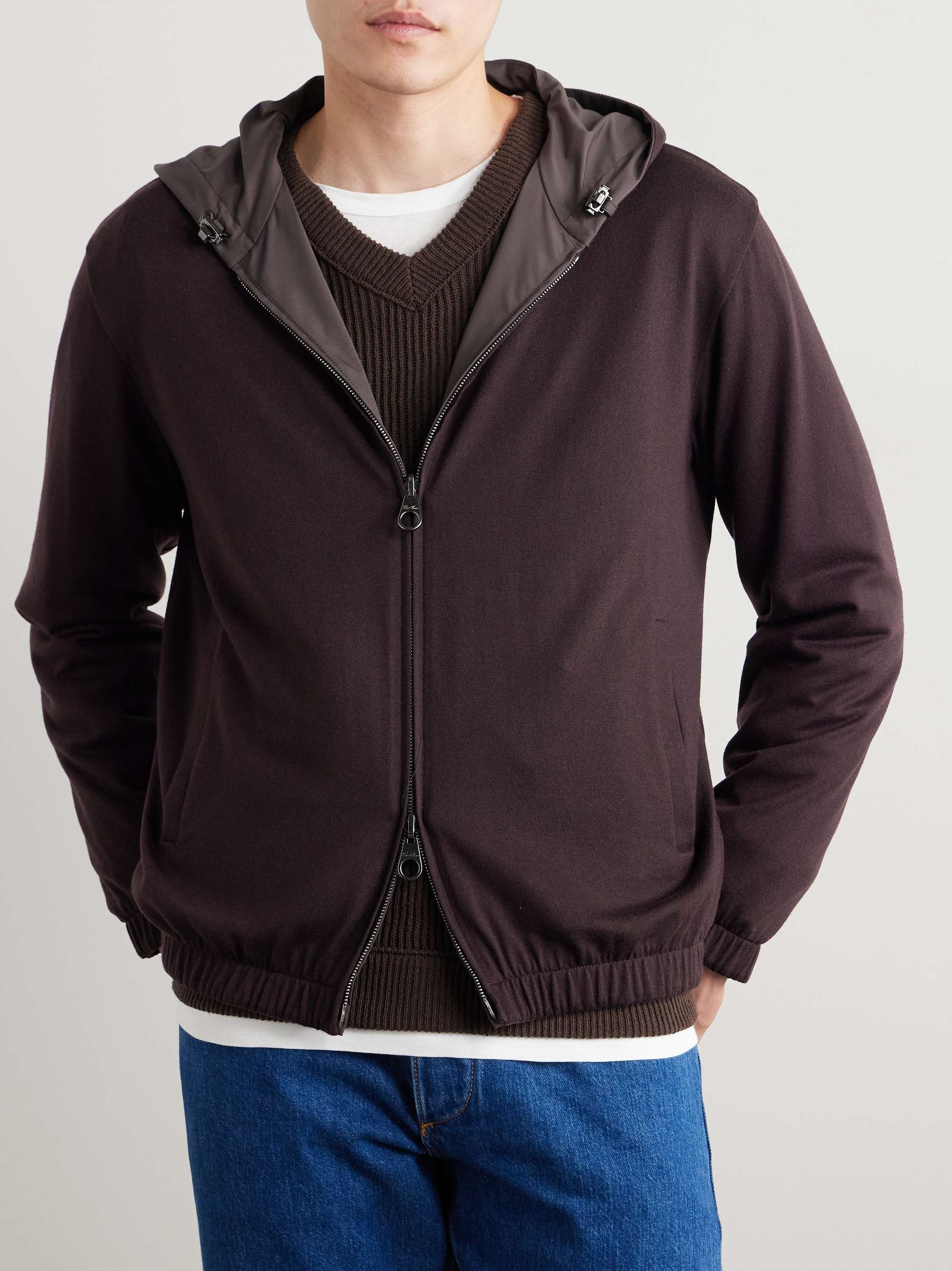 Reversible Storm System® and Cashmere Zip-Up Hooded Jacket view