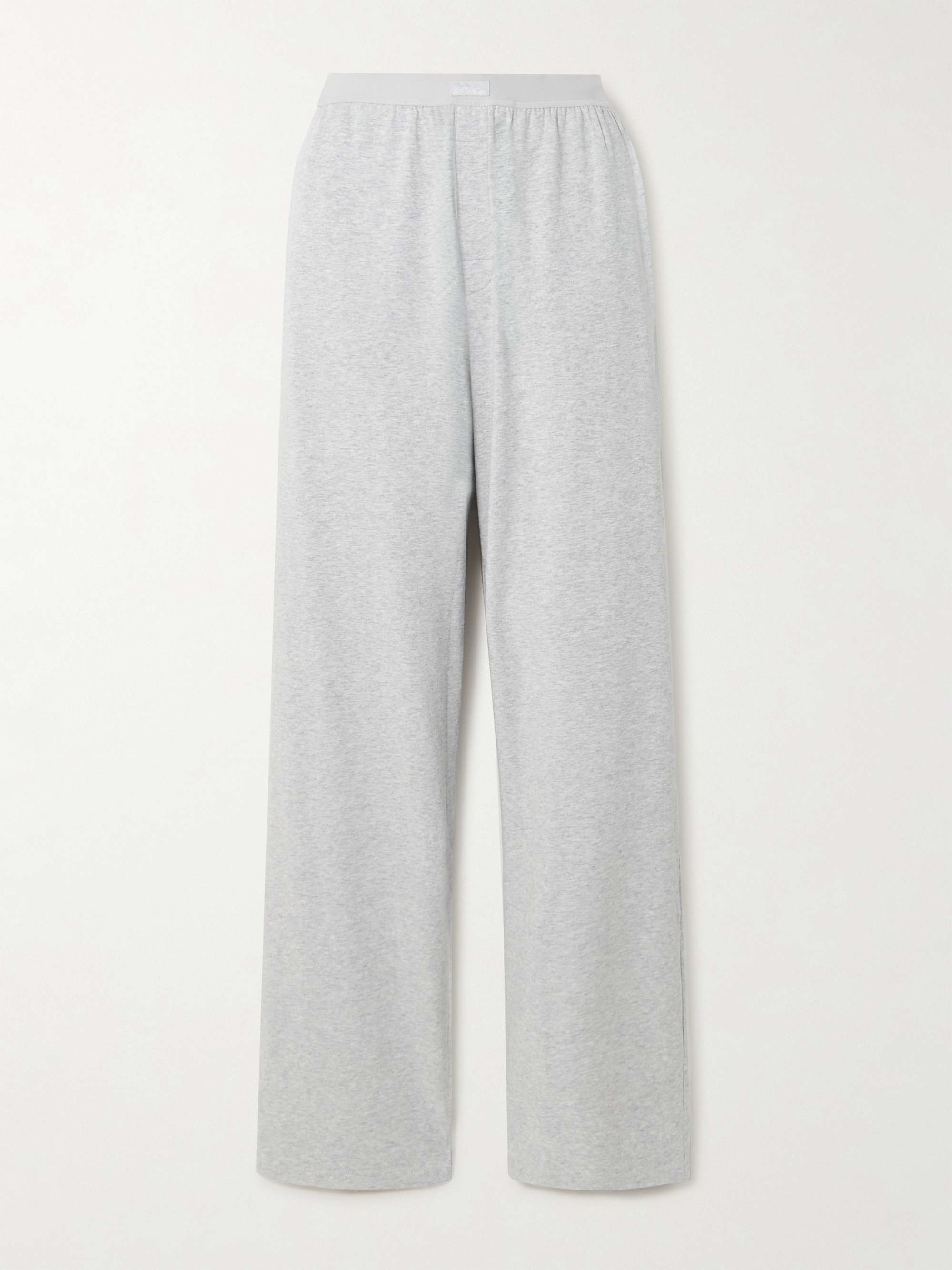 Boyfriend stretch-modal and cotton-blend jersey track pants view