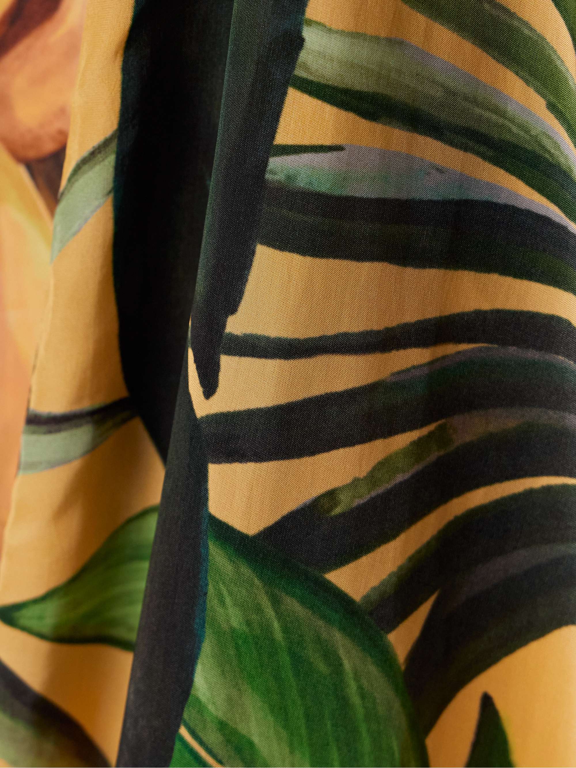 Printed satin coverup view