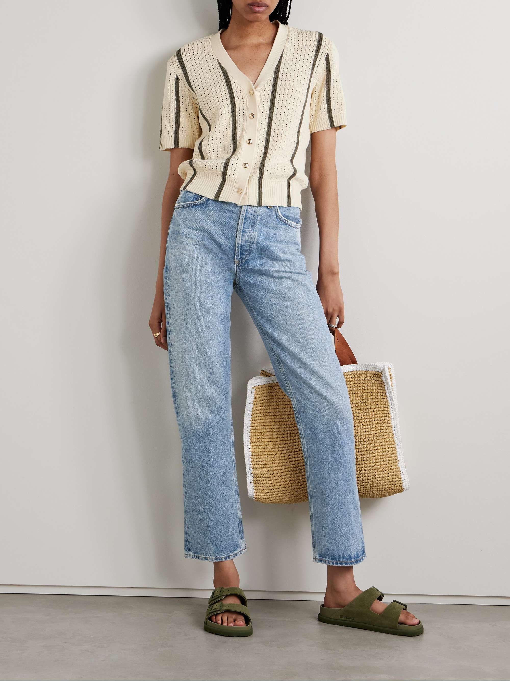 '90s Pinch Waist high-rise straight-leg organic jeans view