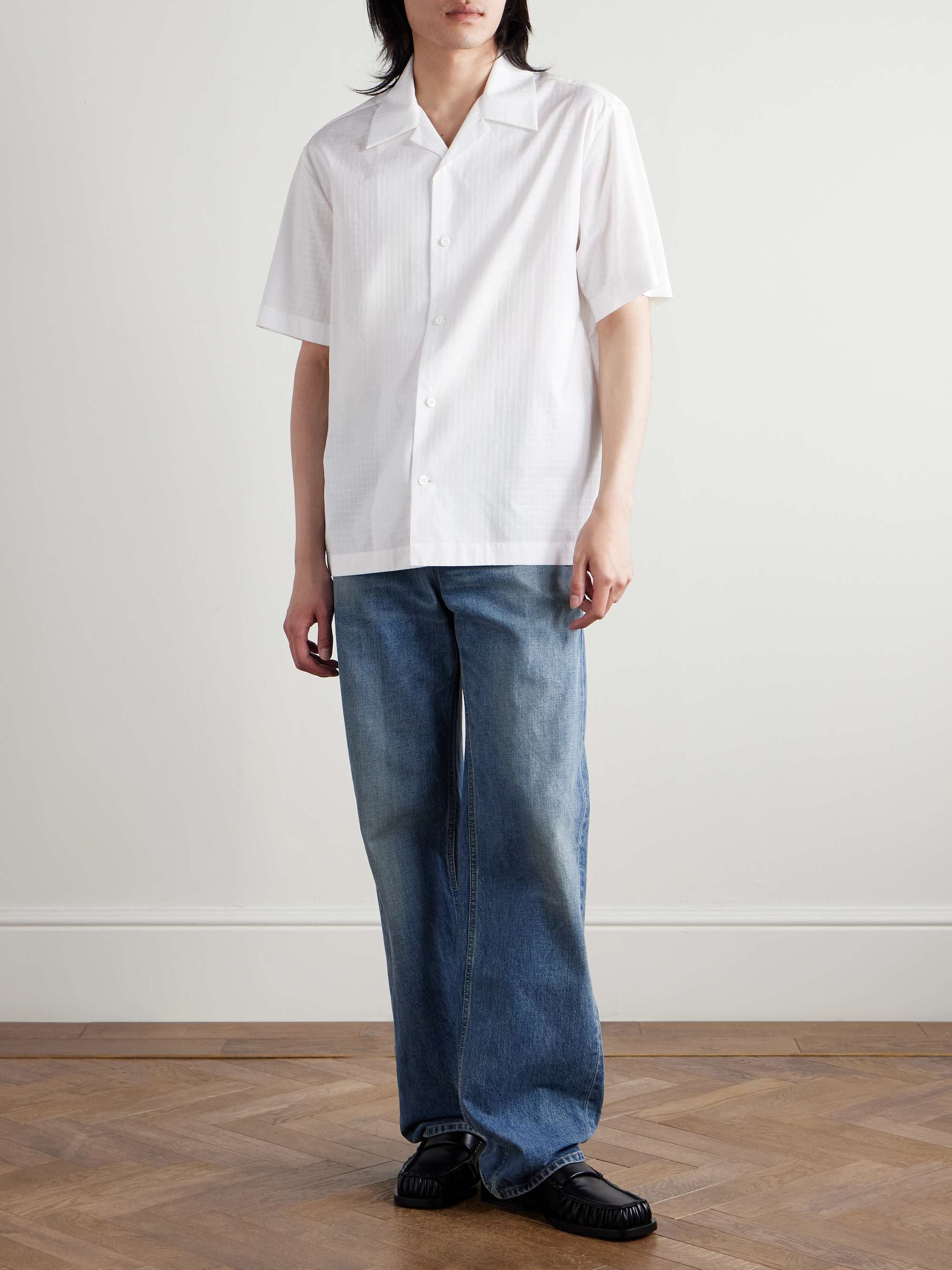 Camp-Collar Cotton-Ripstop Shirt view