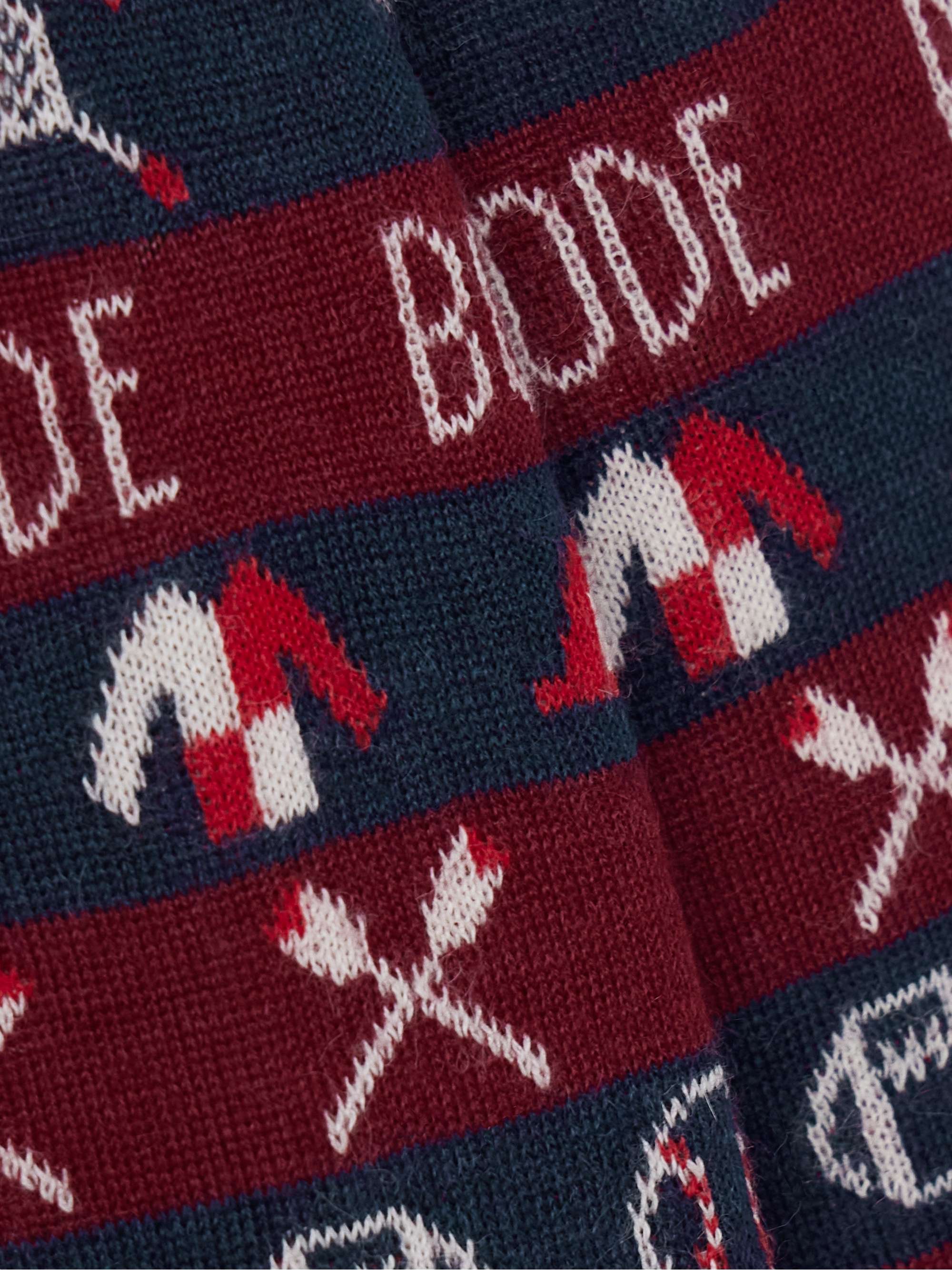 Jacquard-knit alpaca cardigan view