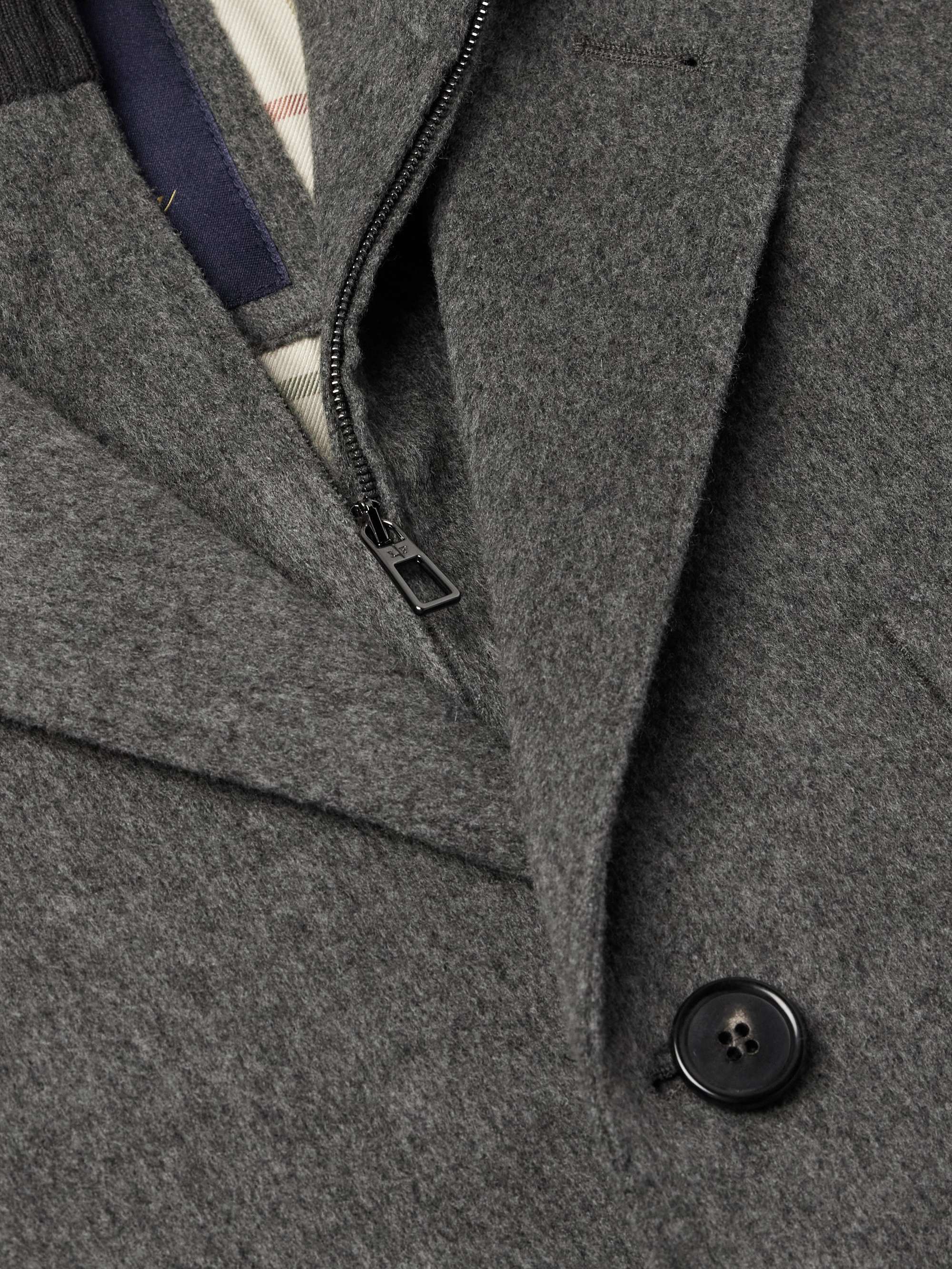 Martingala Suede-Trimmed Storm System® Cashmere Coat view