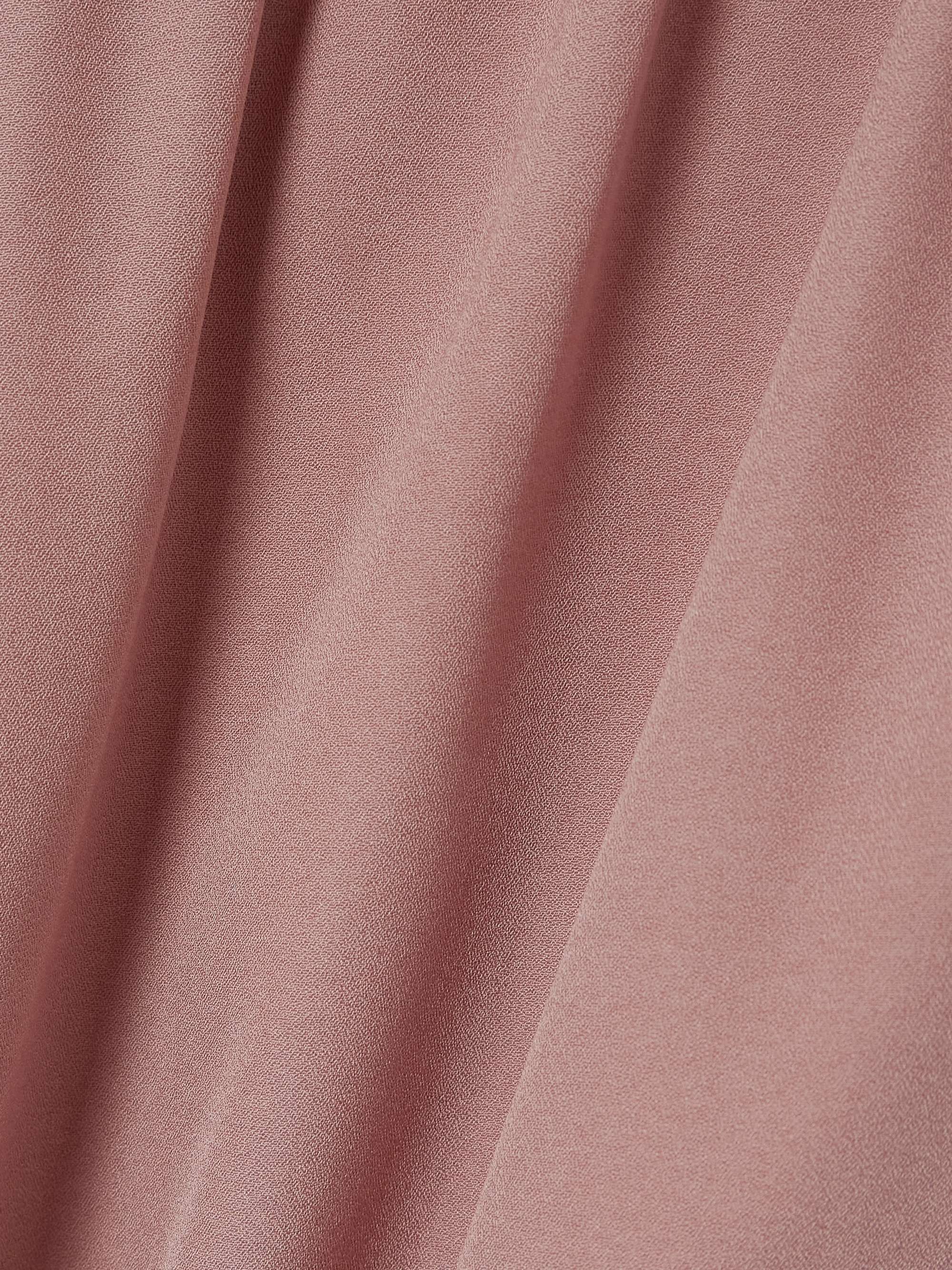 Pussy-bow crystal-embellished crepe blouse view