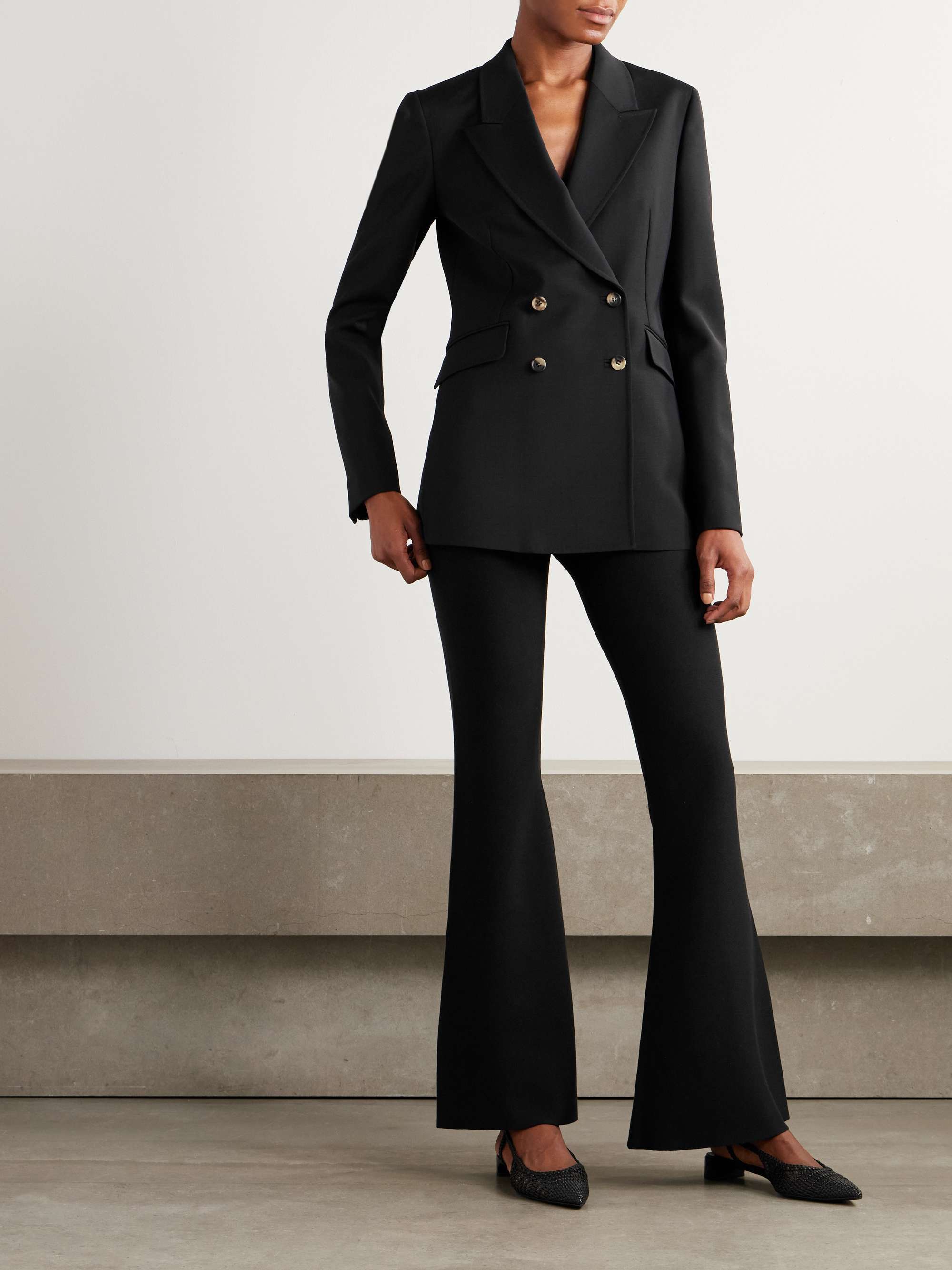 Ambrosia silk flared pants view