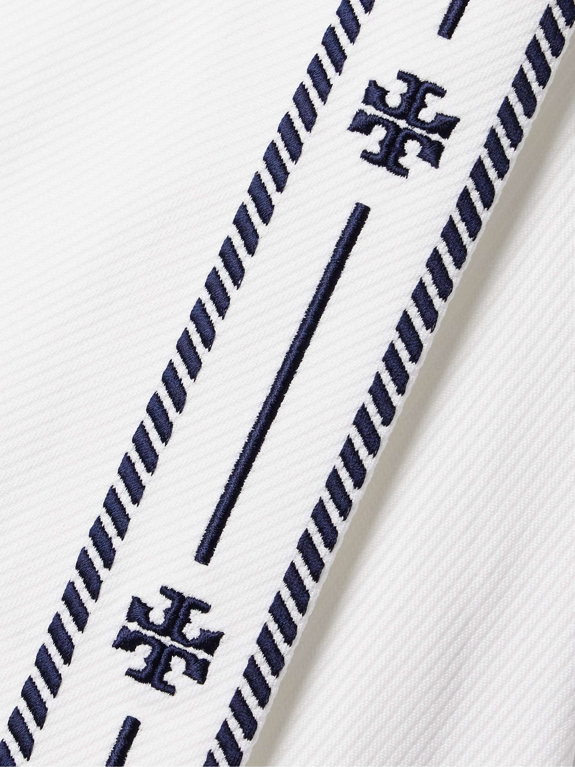 Jacquard-trimmed stretch-twill tennis mini skirt view