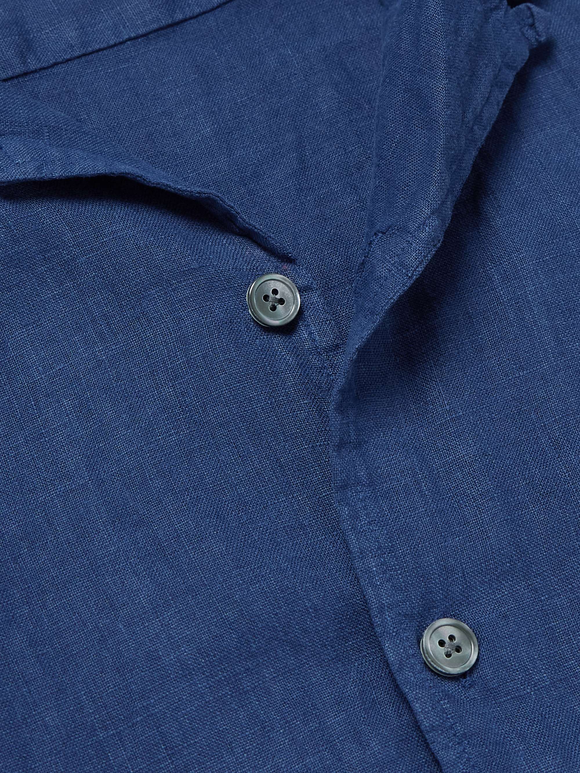 Palm Camp-Collar Linen Shirt view