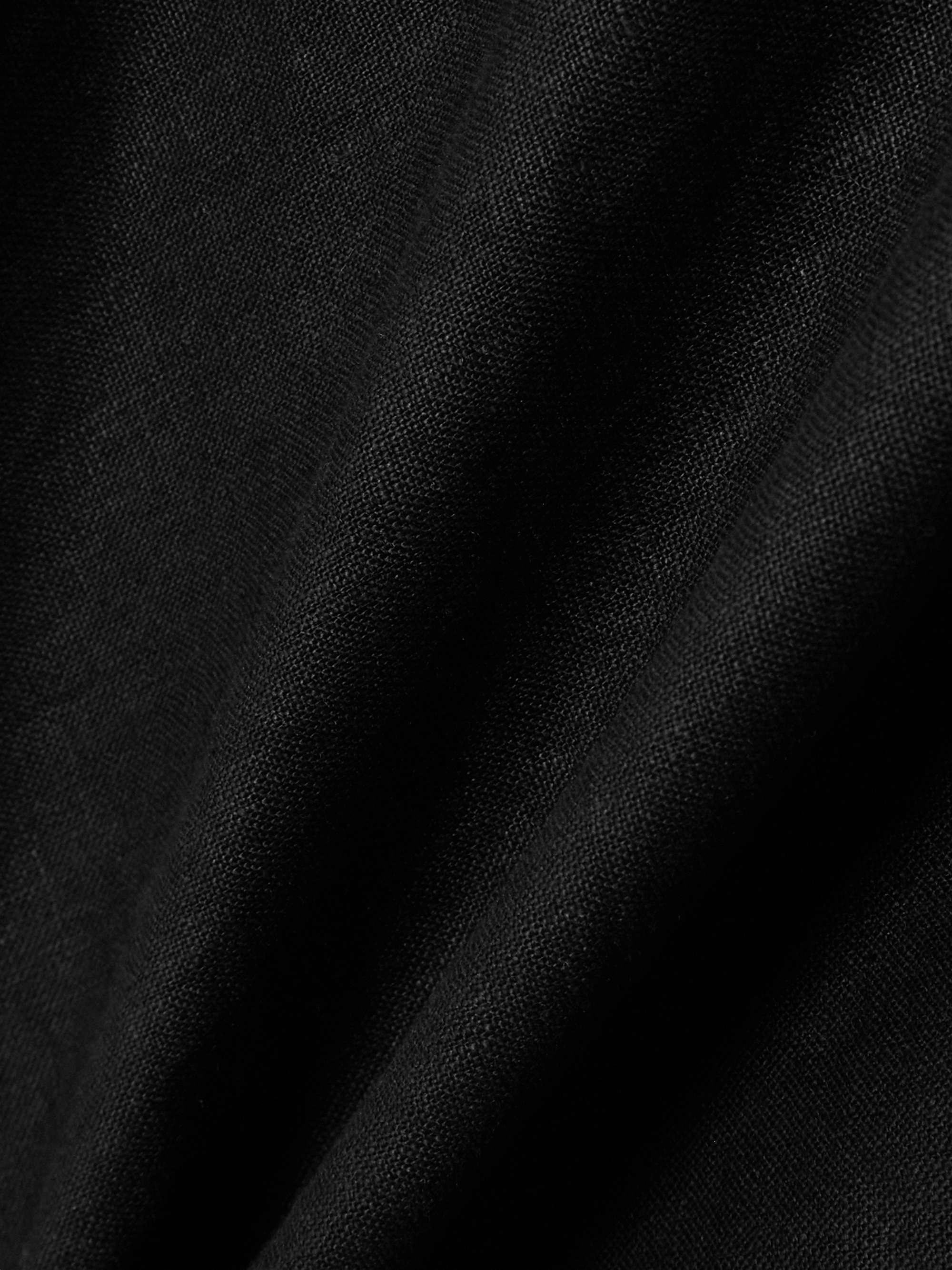 Saribou lace-trimmed linen top view
