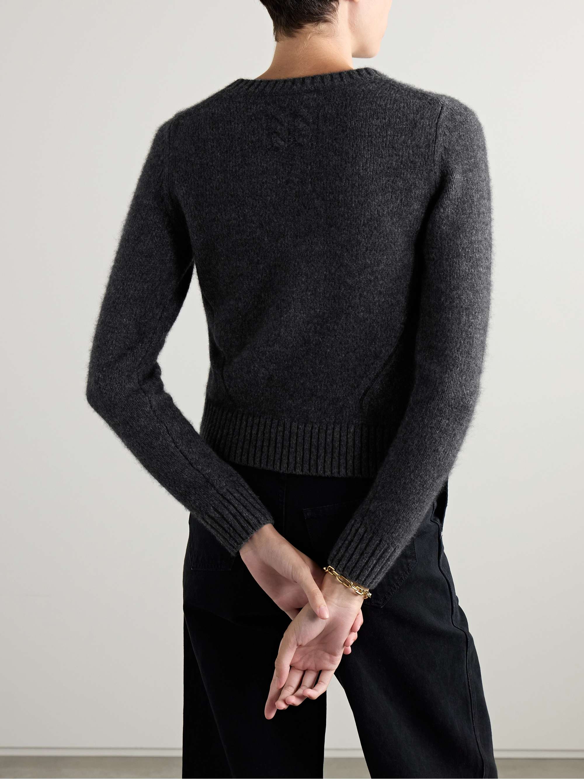 Gwendolyn cropped wool-blend sweater view