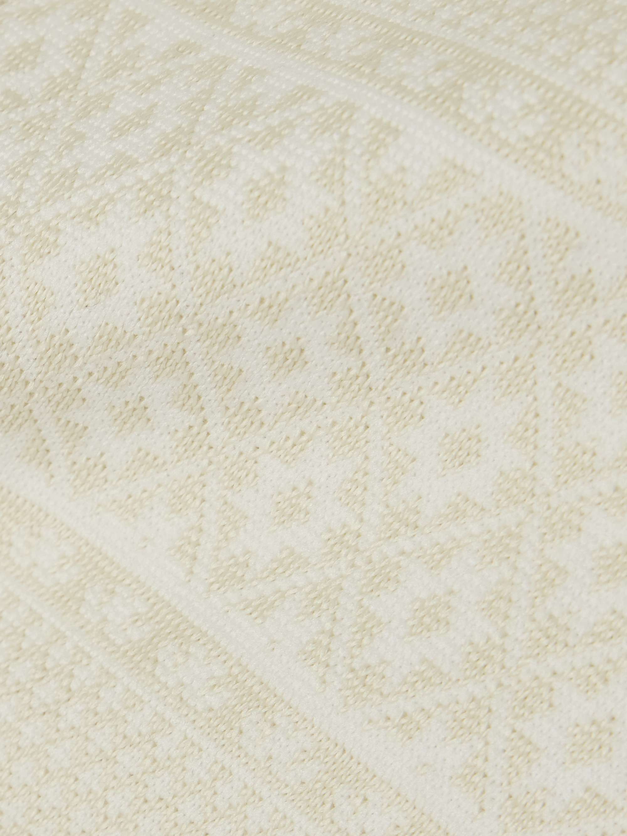Elissa intarsia knit-trimmed stretch-jersey base layer view