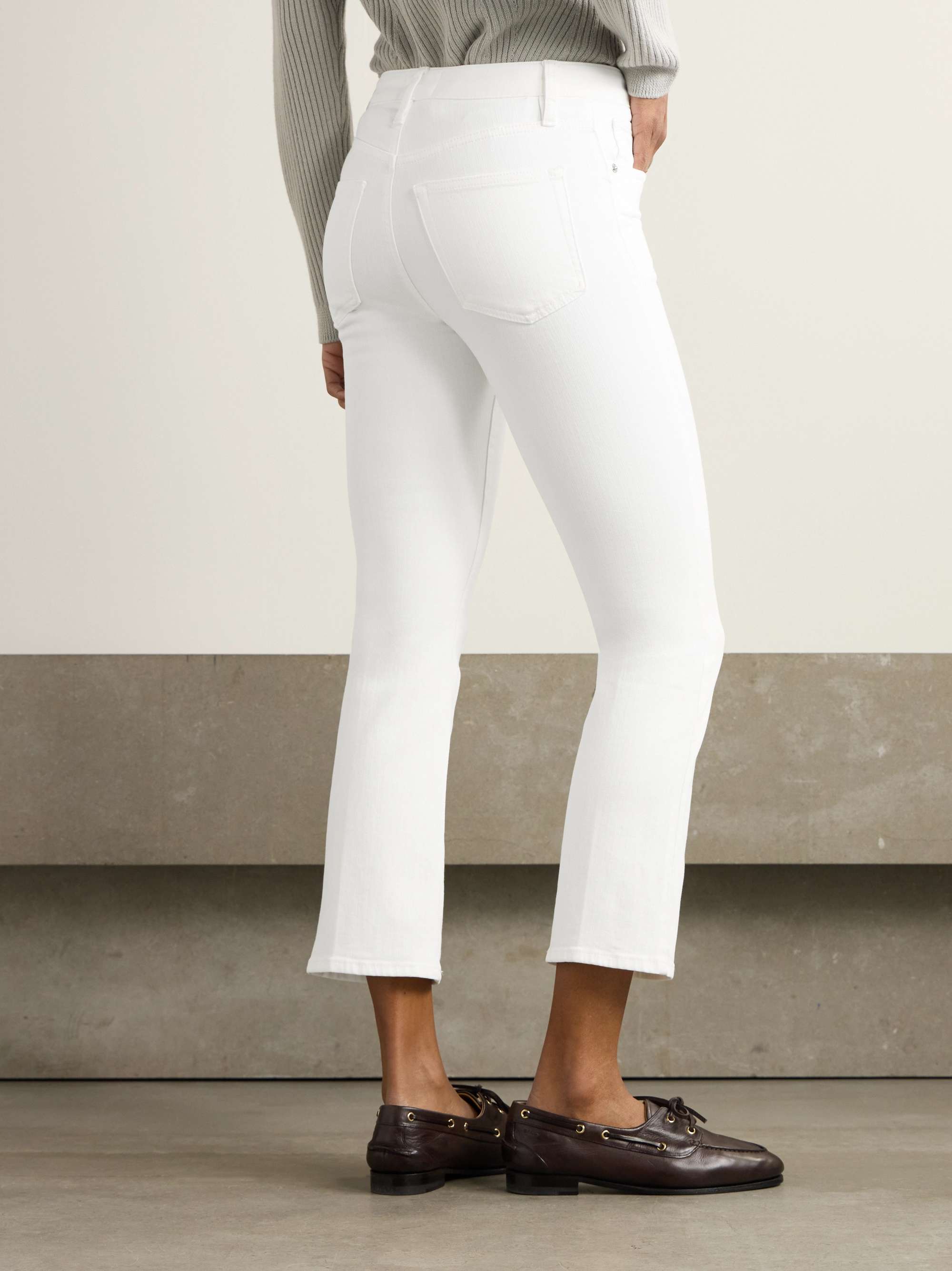 Reboot Crop stretch high-rise flared recycled jeans view