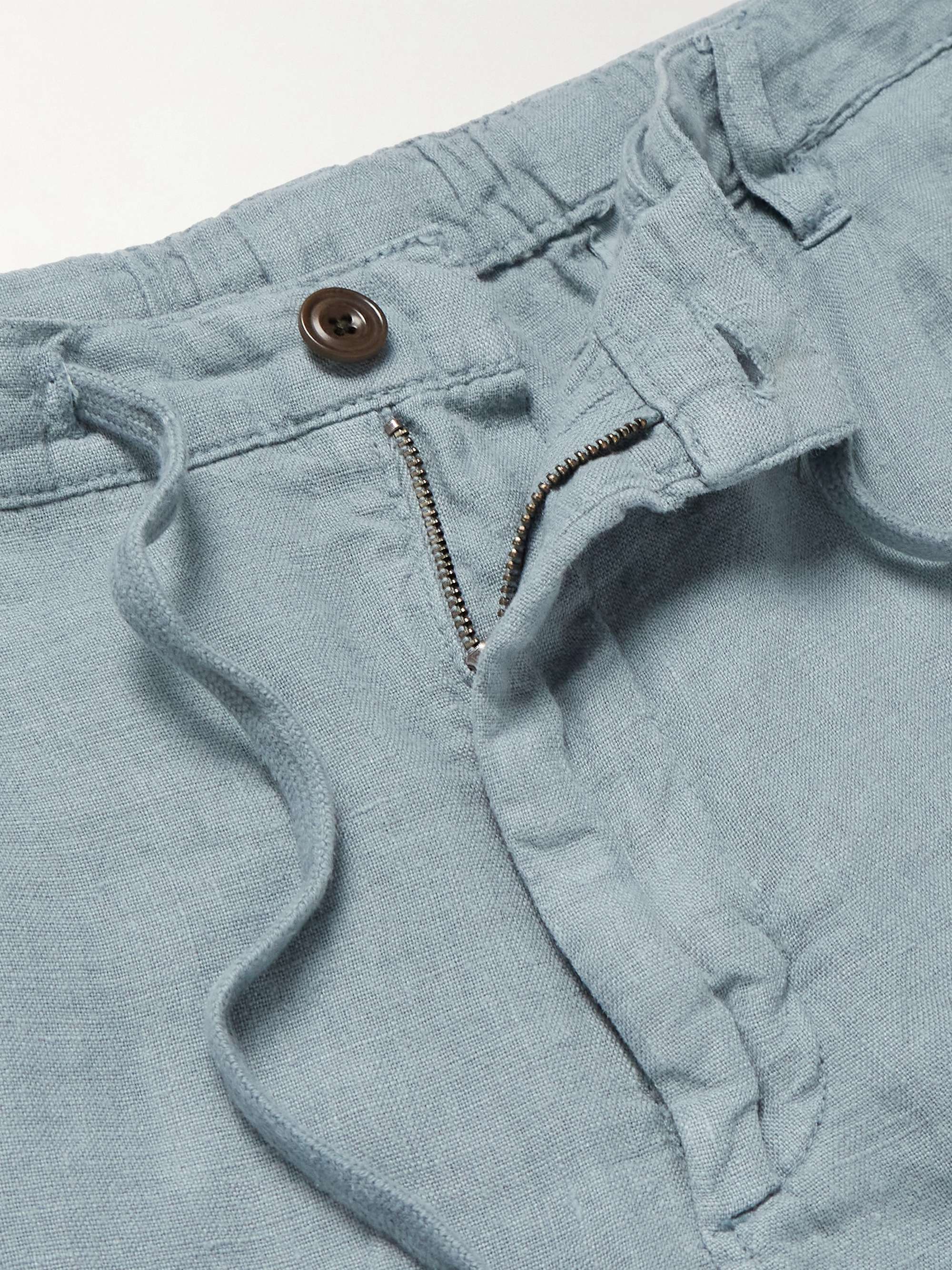 Tank Straight-Leg Linen Drawstring Shorts view