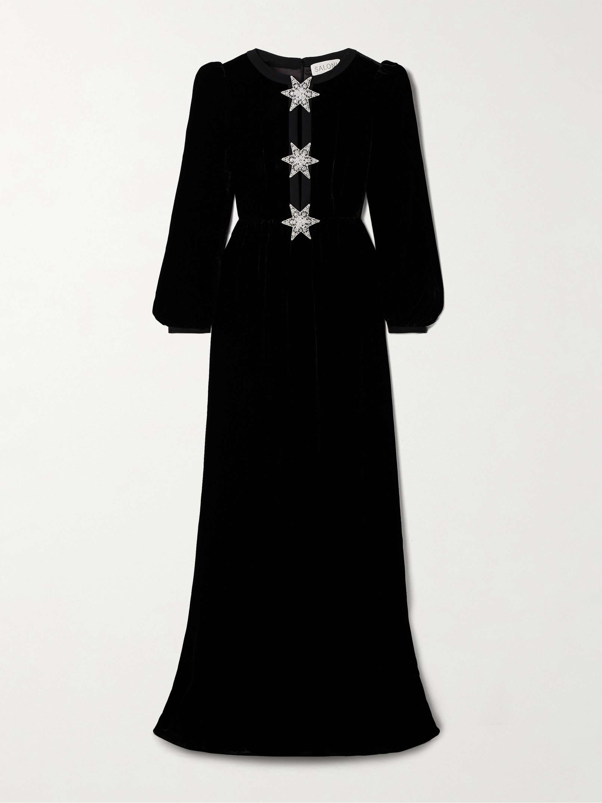 Camille embellished velvet gown view