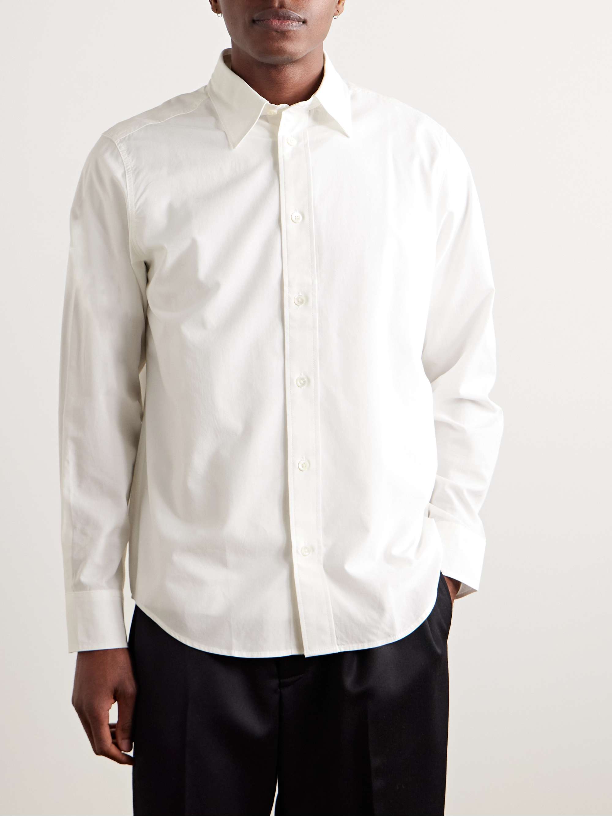 Colby 5329 Lyocell and Supima Cotton-Blend Poplin Shirt view